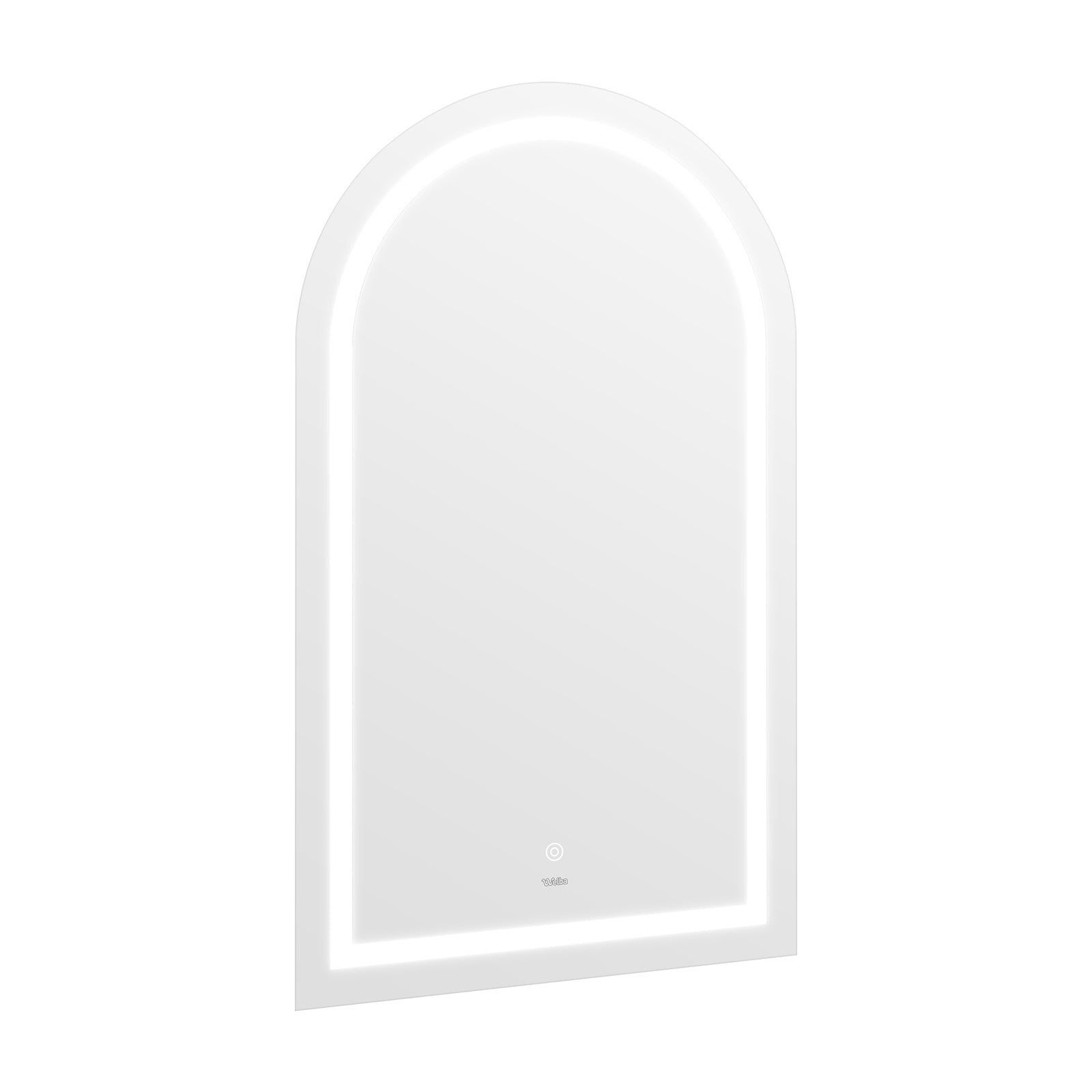 Welba LED Arched Bathroom Mirror Anti-fog Smart Makeup Wall Mirrors 100x60cm - Sunyee
