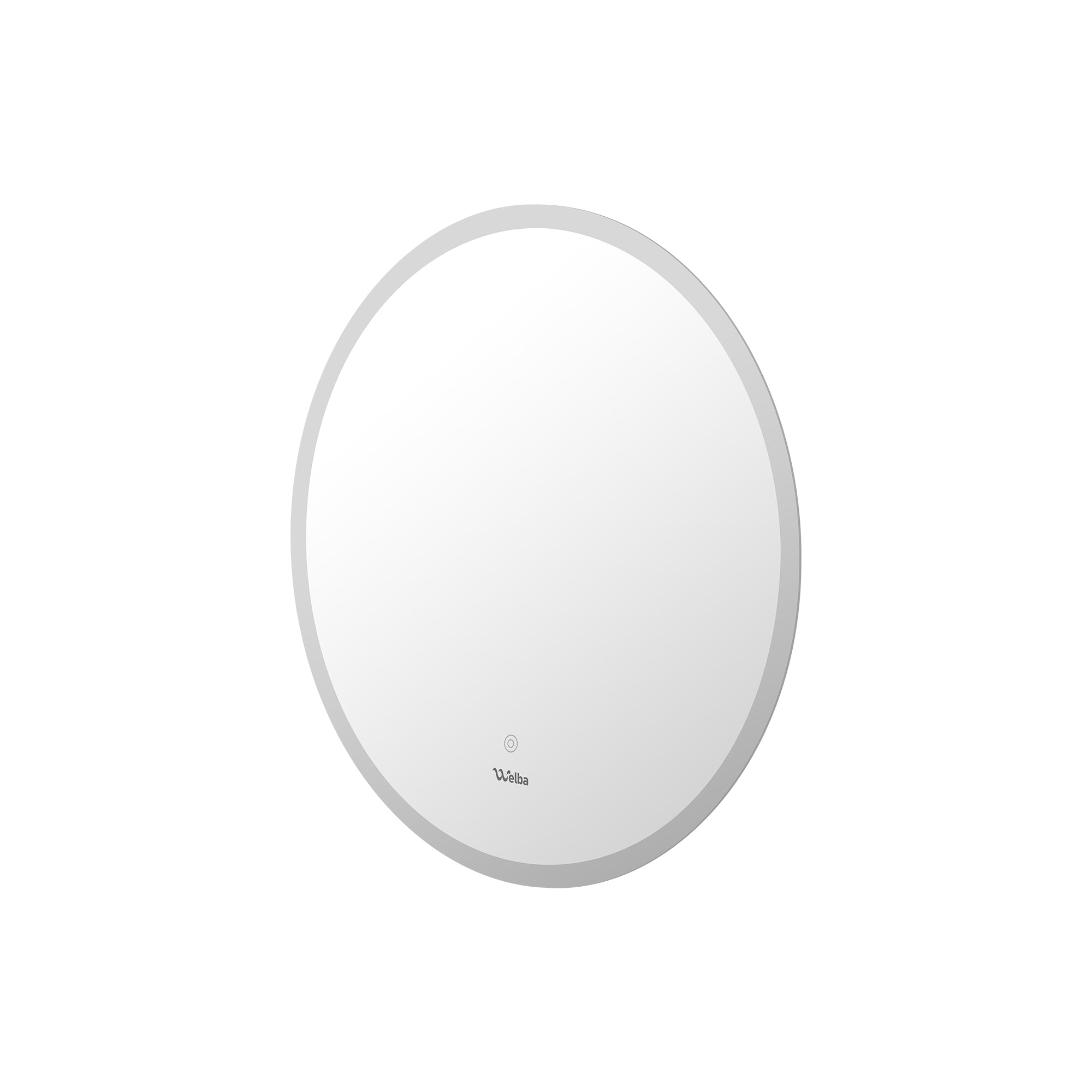 Welba 70cm LED Round Bathroom Mirror Anti-fog Smart Vanity Makeup Wall Mirrors - Sunyee