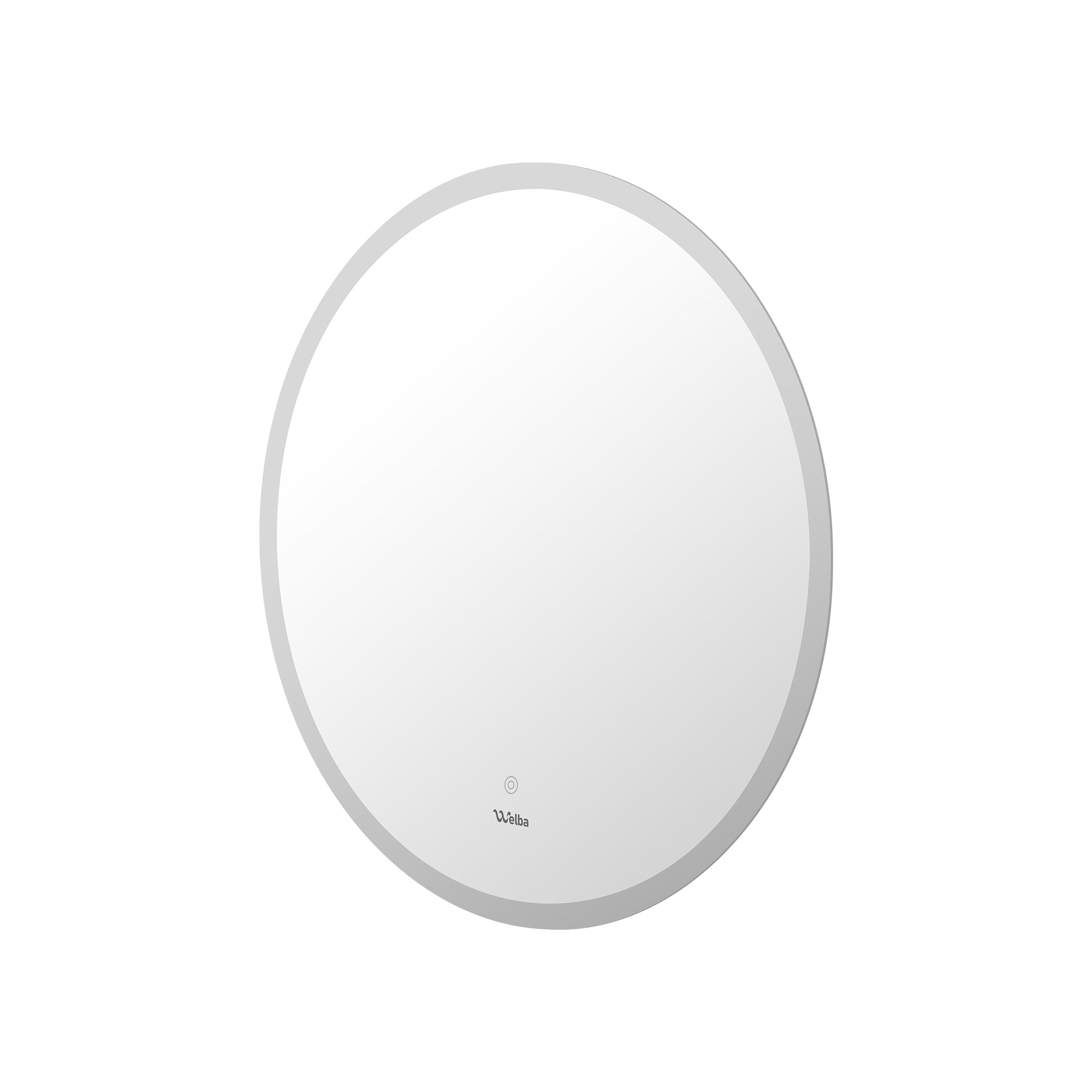 Welba 80cm LED Round Bathroom Mirror Anti-fog Makeup Wall Mirrors with Light - Sunyee
