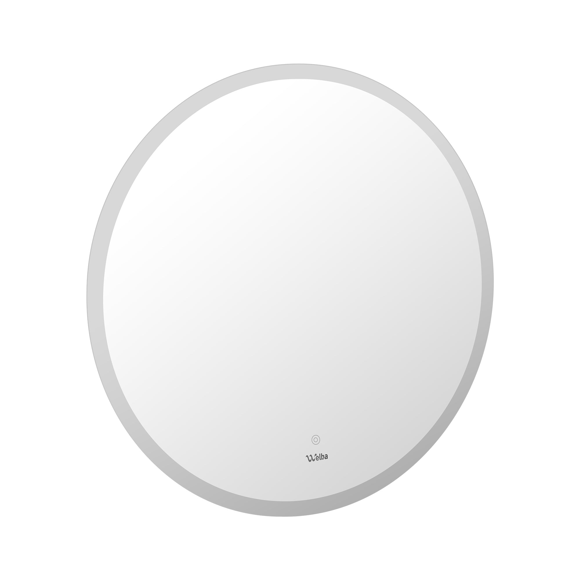 Welba 90cm LED Round Bathroom Mirror Anti-fog Large Makeup Wall Mirrors Vanity - Sunyee