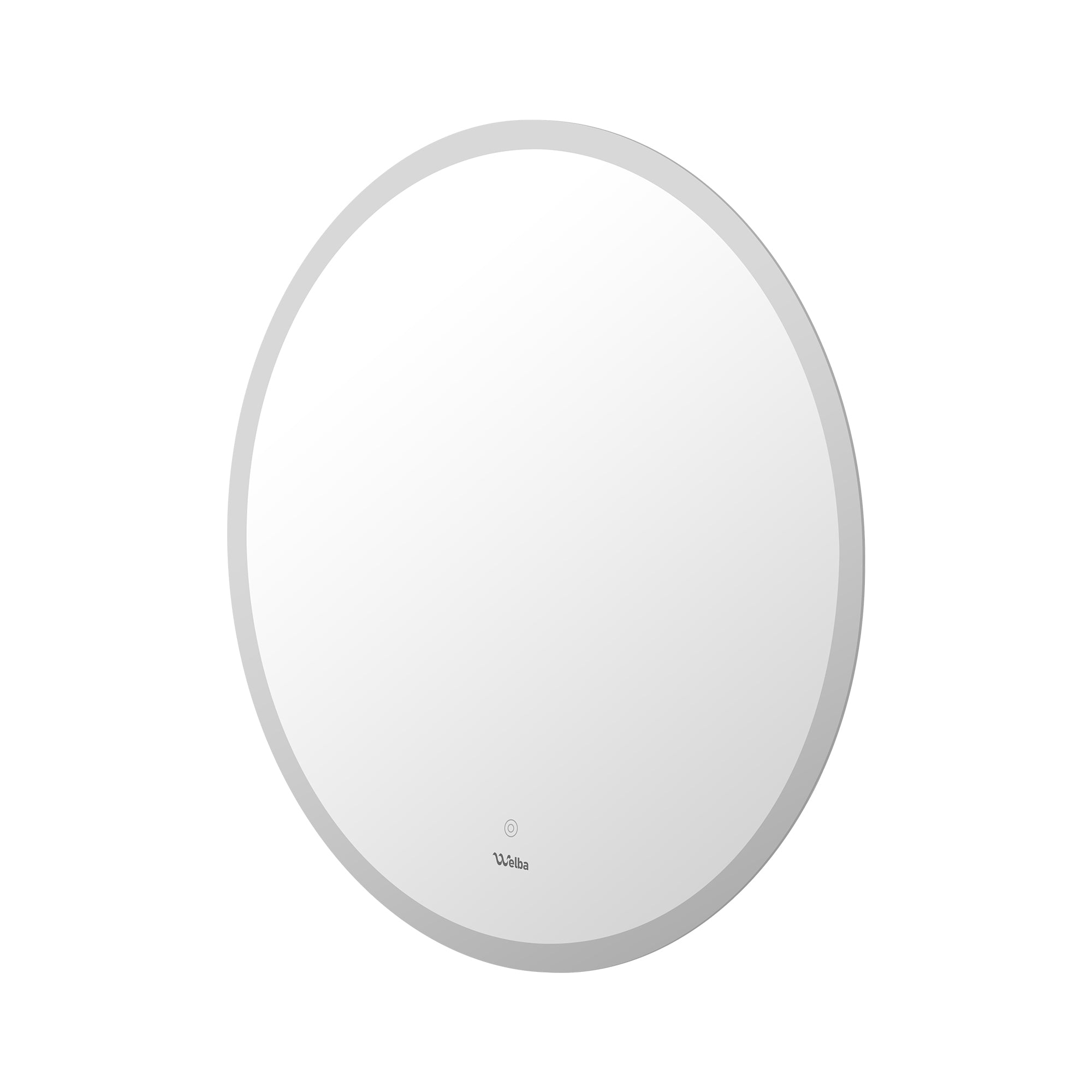 Welba 90cm LED Round Bathroom Mirror Anti-fog Large Makeup Wall Mirrors Vanity - Sunyee