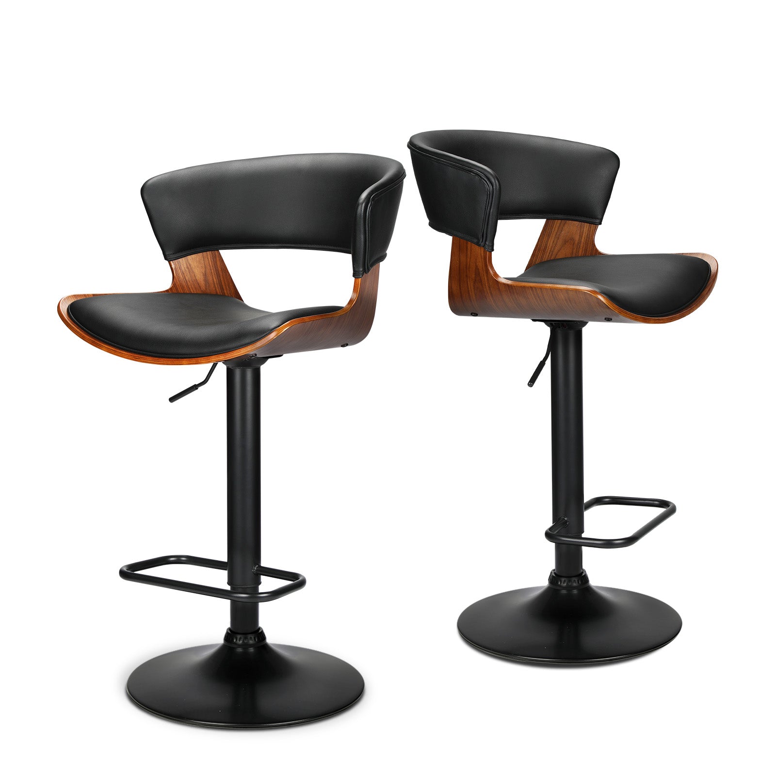 Oikiture Bar Stools Kitchen Stool Bar Chairs Metal Barstool Dining Chair Swivel - Sunyee
