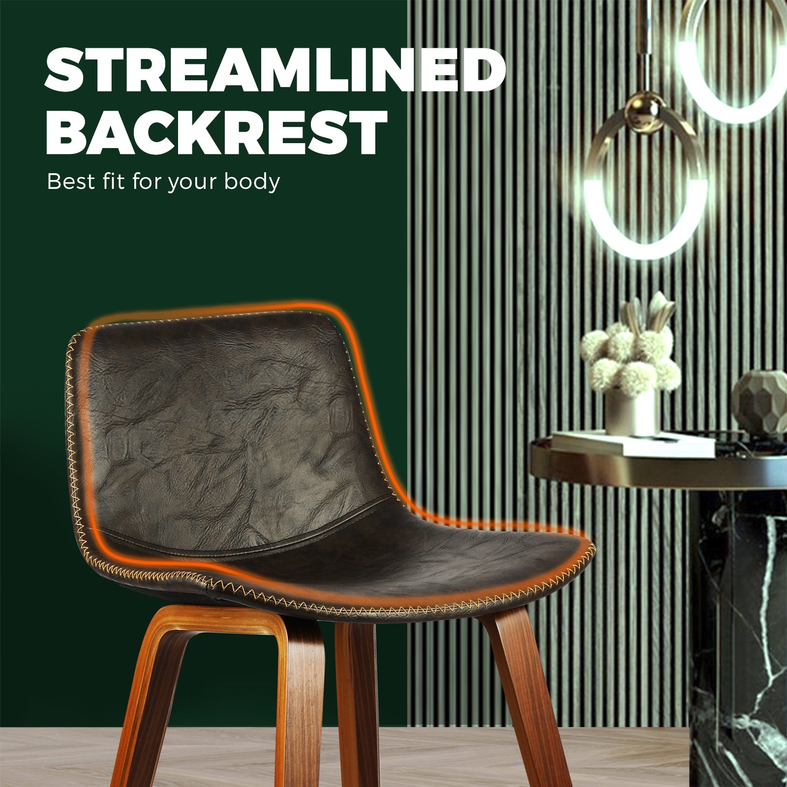 2x Oikiture Wooden Bar Stools Vintage Chair Kitchen Dining Chairs Retro Coffee - Sunyee