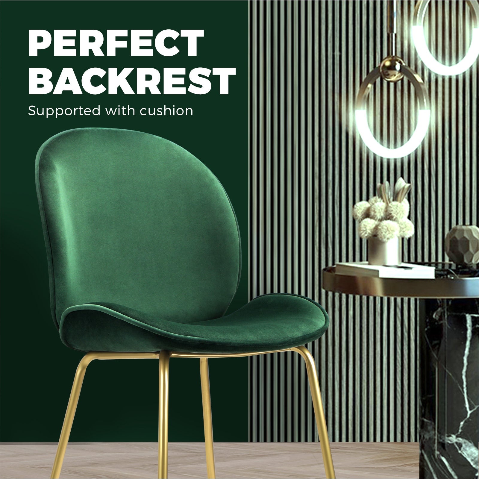 Oikiture Bar Stools Kitchen Stool Chairs Barstool Dining Chair Velvet Metal x2 - Sunyee