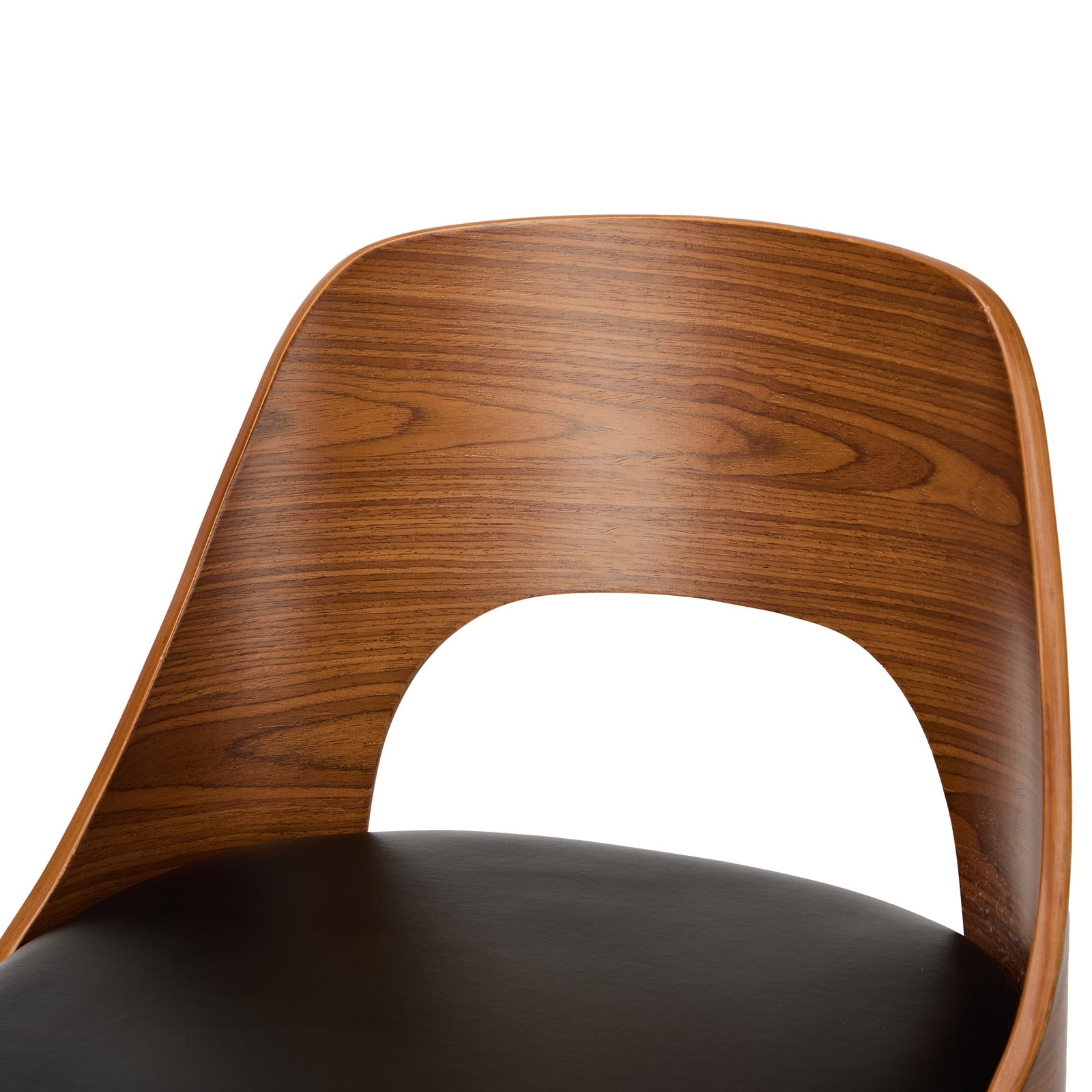 Oikiture 2x Bar Stools Swivel Counter Stool Kitchen Gas Lift Chair Leather Black - Sunyee