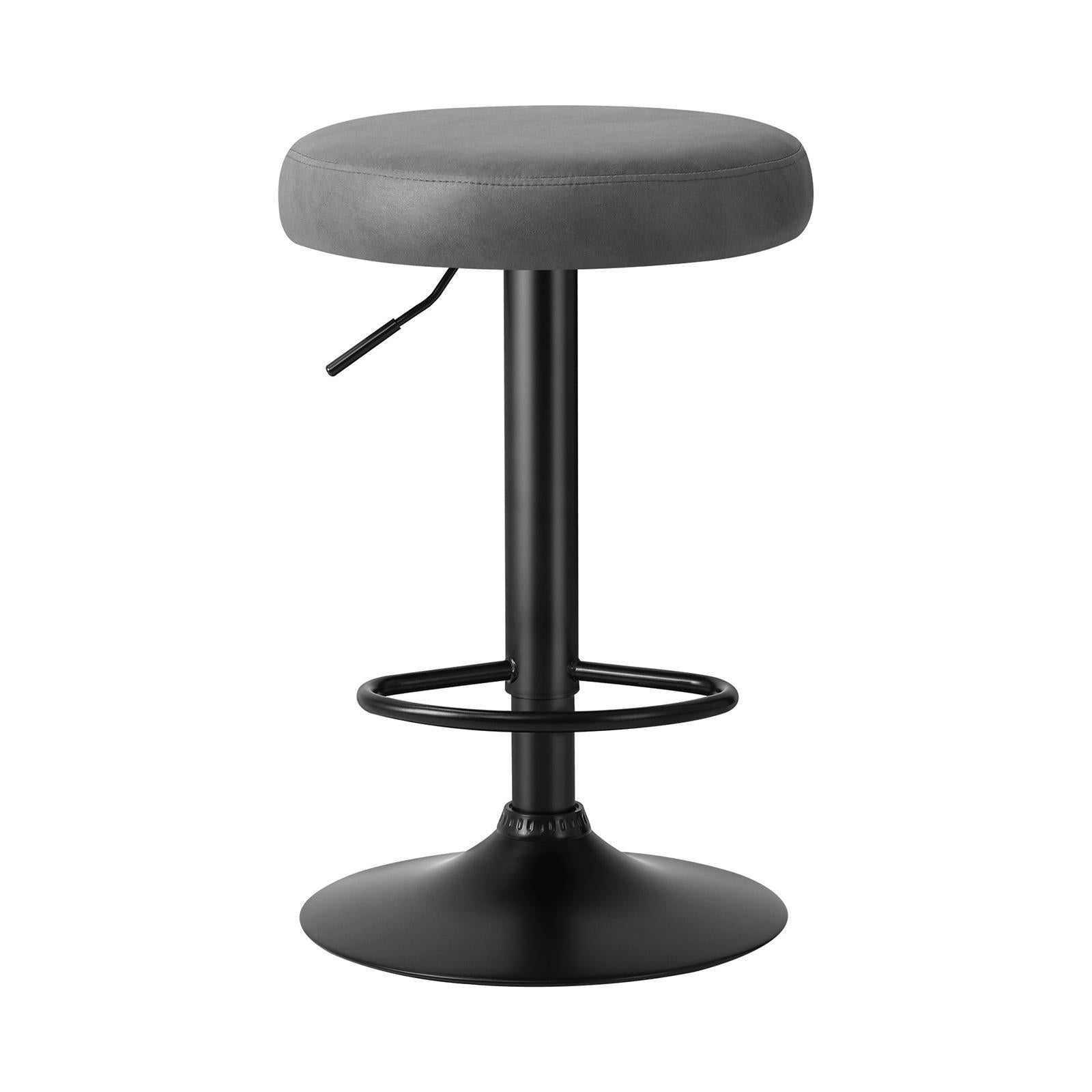 Oikiture Bar Stools Kitchen Stools Gas Lift Dining Chairs PU leather Seat x2 - Sunyee