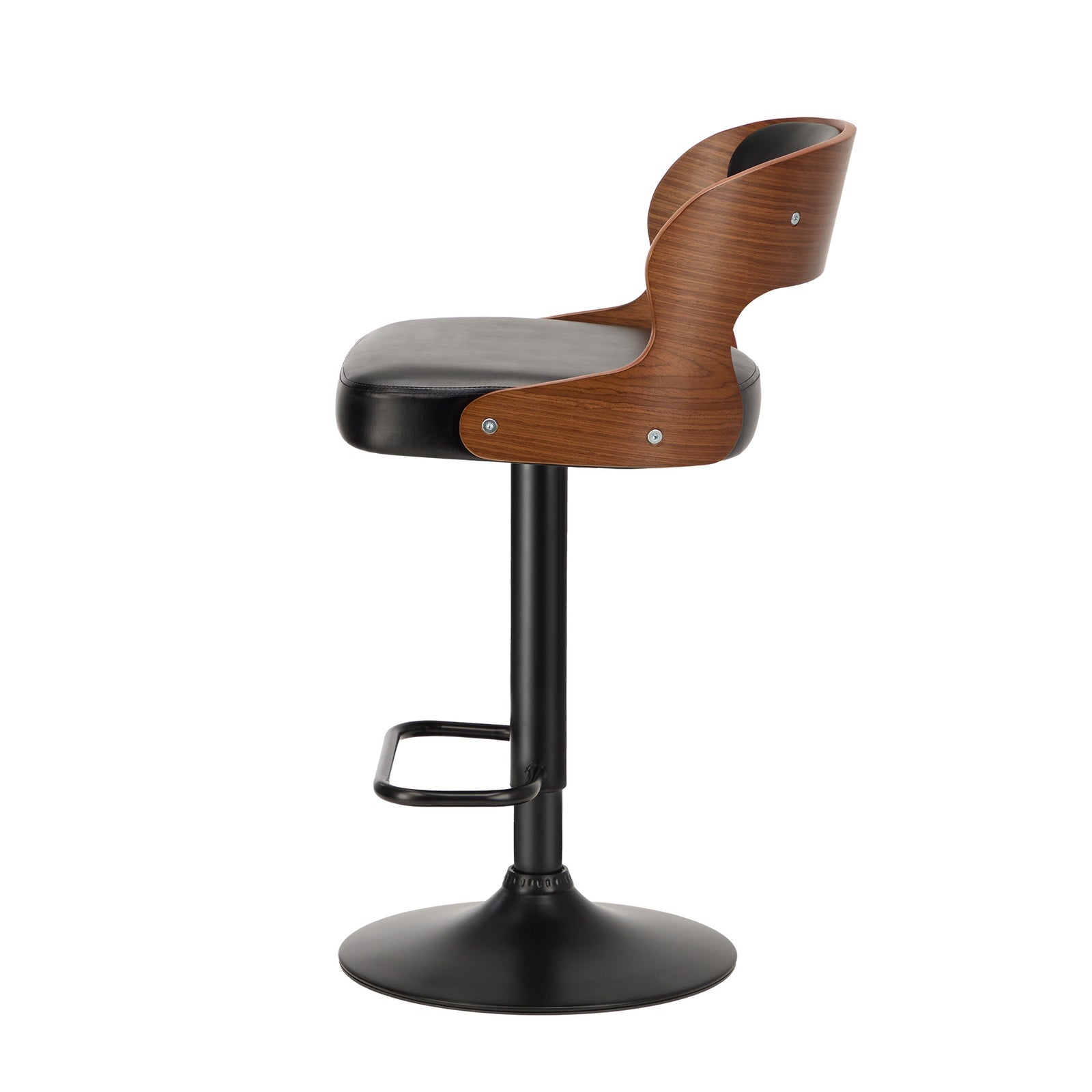 Oikiture 4X Bar Stool Gas Lift Kitchen Swivel Chair Leather LUKA - Sunyee