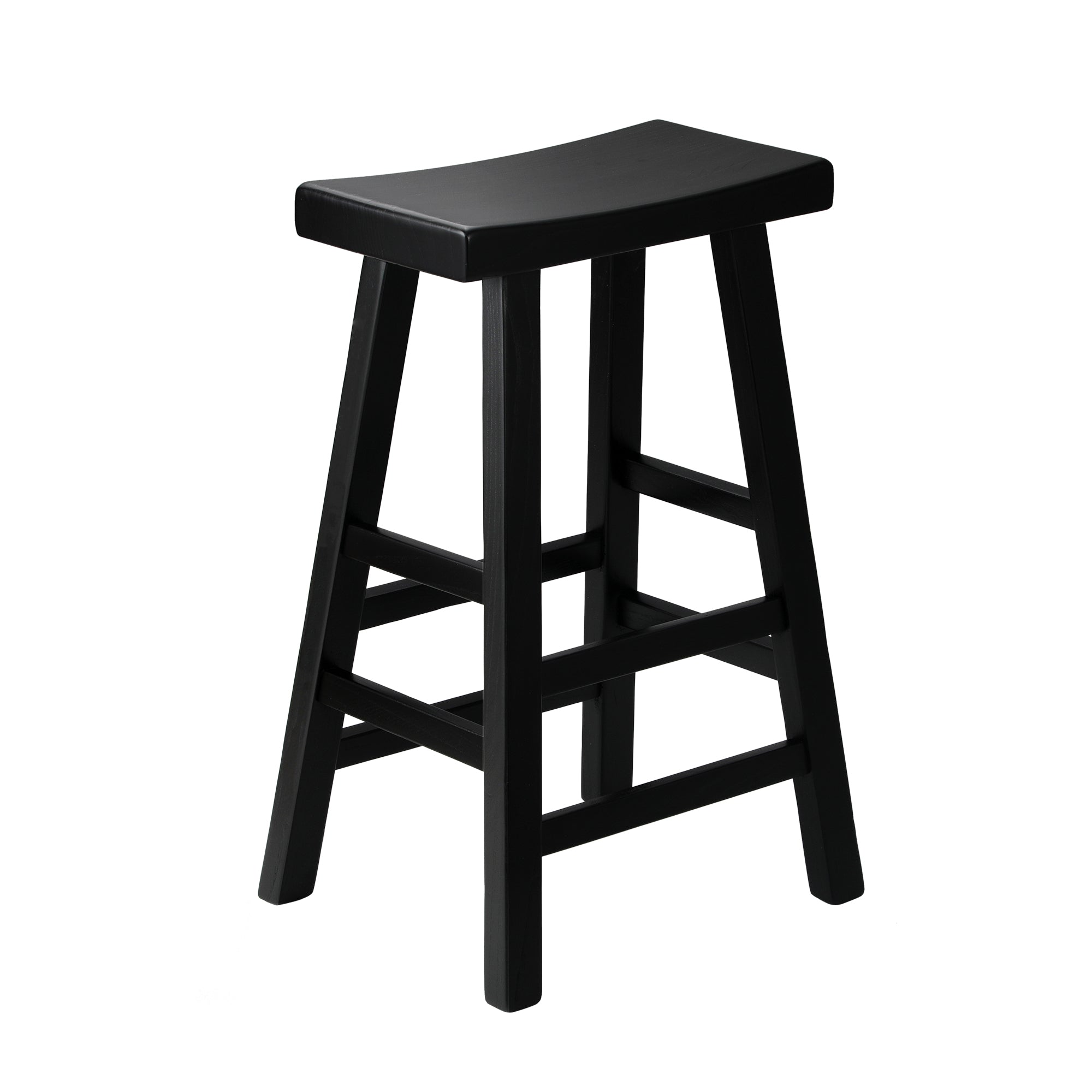 Oikiture Bar Stools Kitchen Stool Wooden Counter Chairs Barstools Black - Sunyee