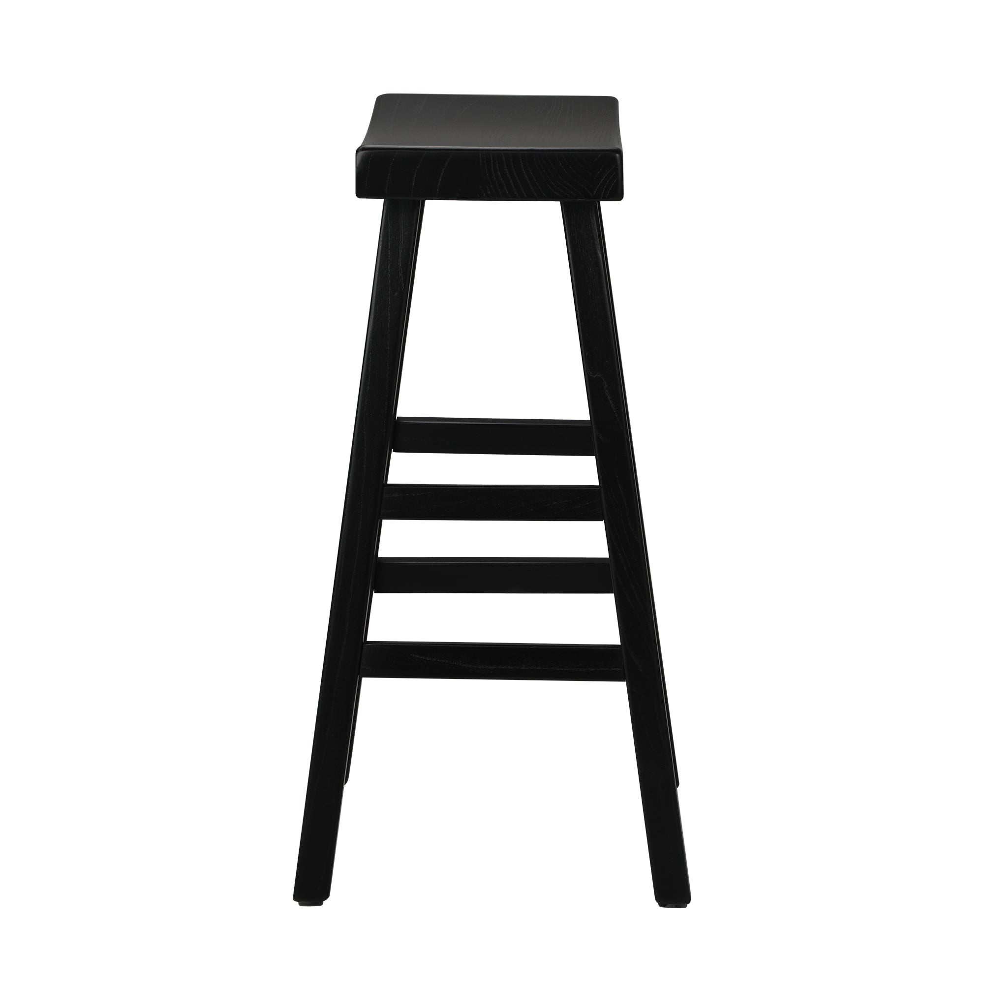 Oikiture Bar Stools Kitchen Stool Wooden Counter Chairs Barstools Black - Sunyee