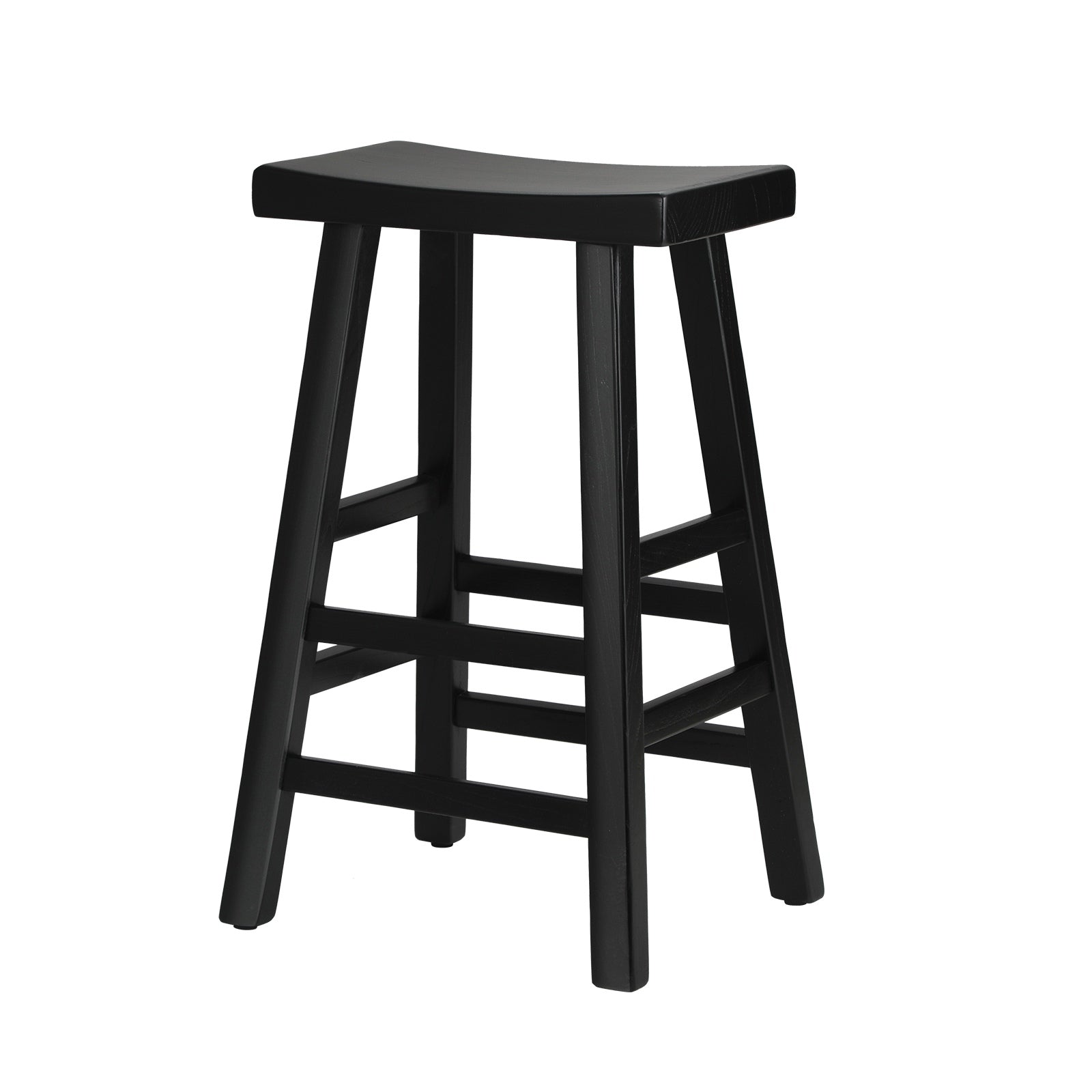 Oikiture Bar Stools Kitchen Stool Wooden Counter Chairs Barstools Black - Sunyee