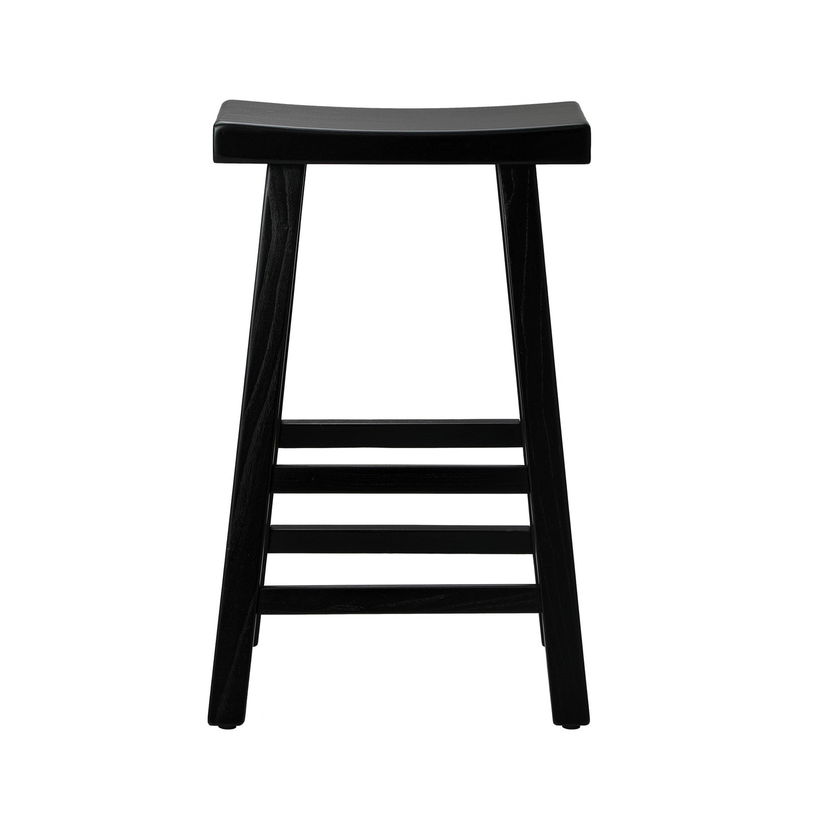 Oikiture 2X Bar Stools Kitchen Stool Wooden Counter Chairs Barstools Black - Sunyee
