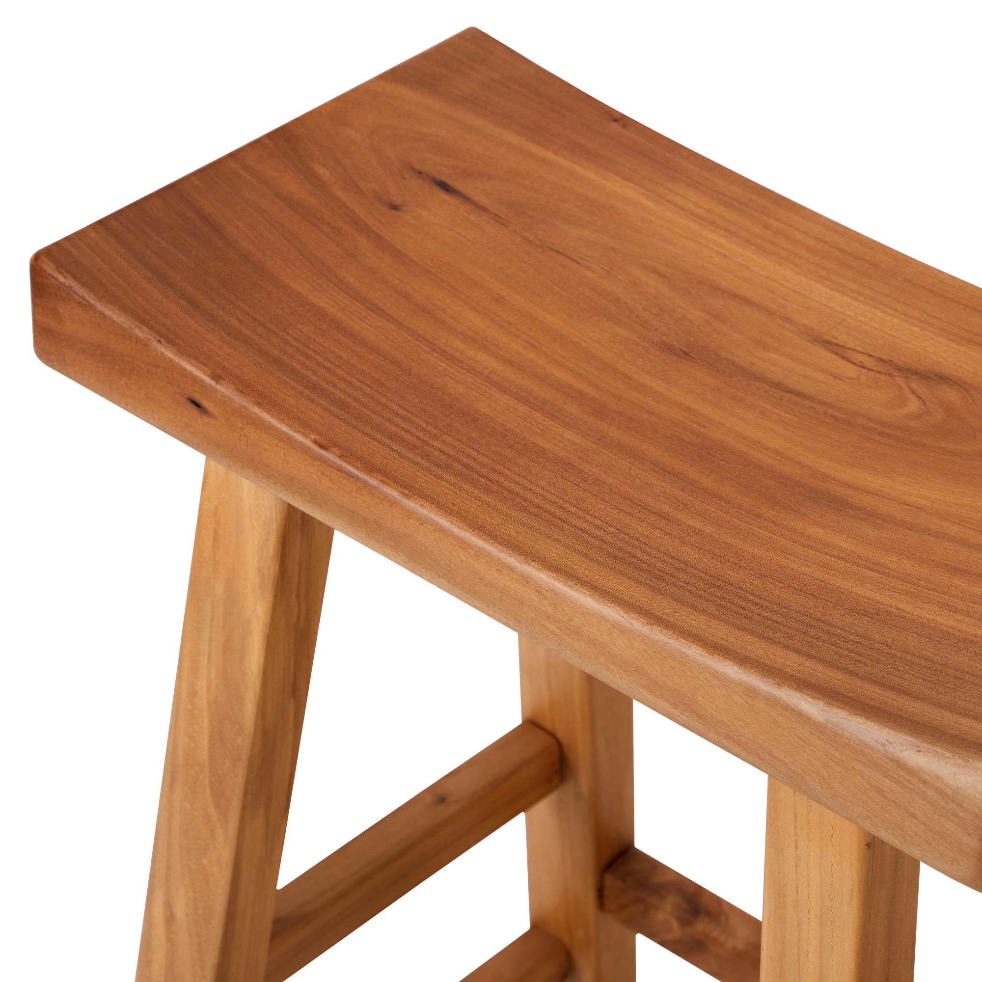 Oikiture 2x Bar Stools Kitchen Stool Wooden Counter Chairs Barstools Natural - Sunyee