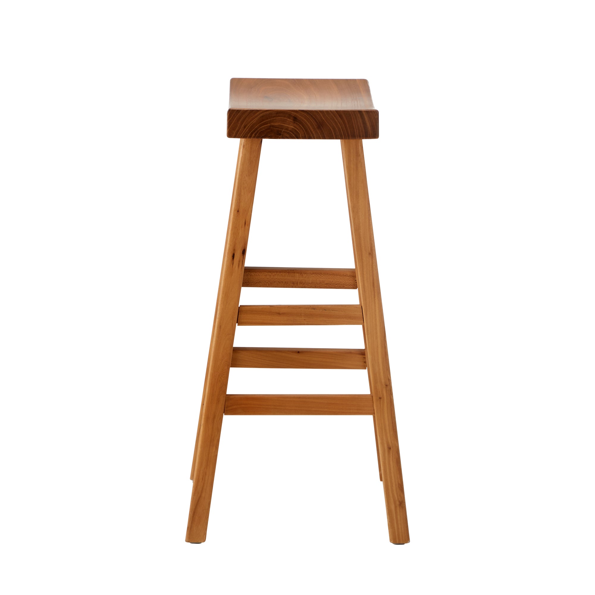 Oikiture 2x Bar Stools Kitchen Stool Wooden Counter Chairs Barstools Natural - Sunyee
