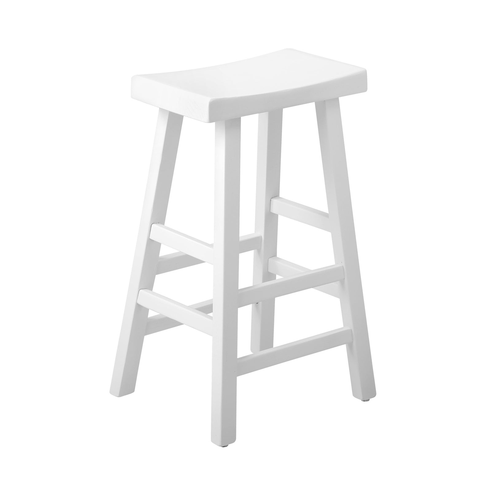 Oikiture Bar Stools Kitchen Stool Wooden Counter Chairs White - Sunyee