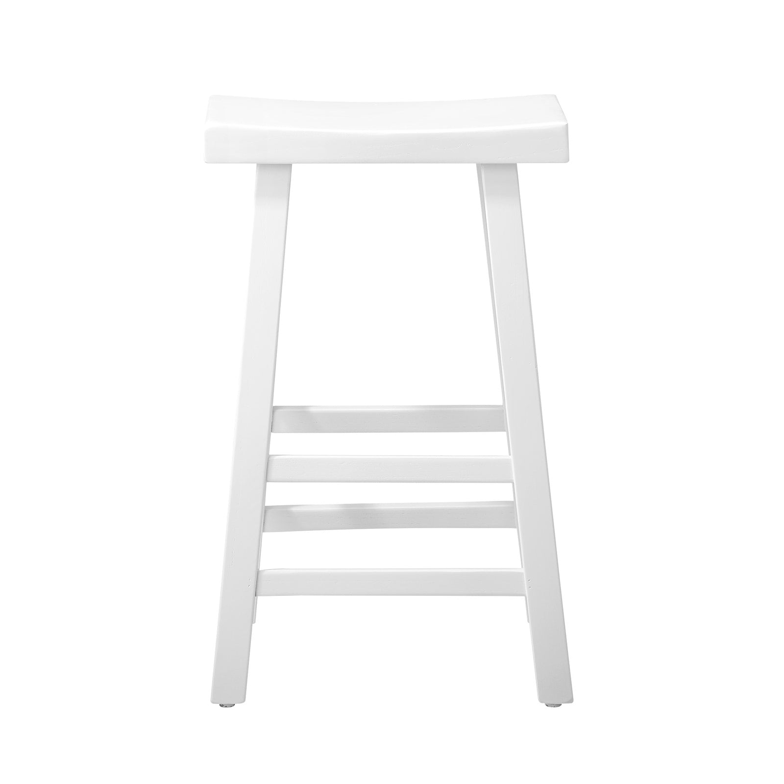 Oikiture Bar Stools Kitchen Stool Wooden Counter Chairs White - Sunyee