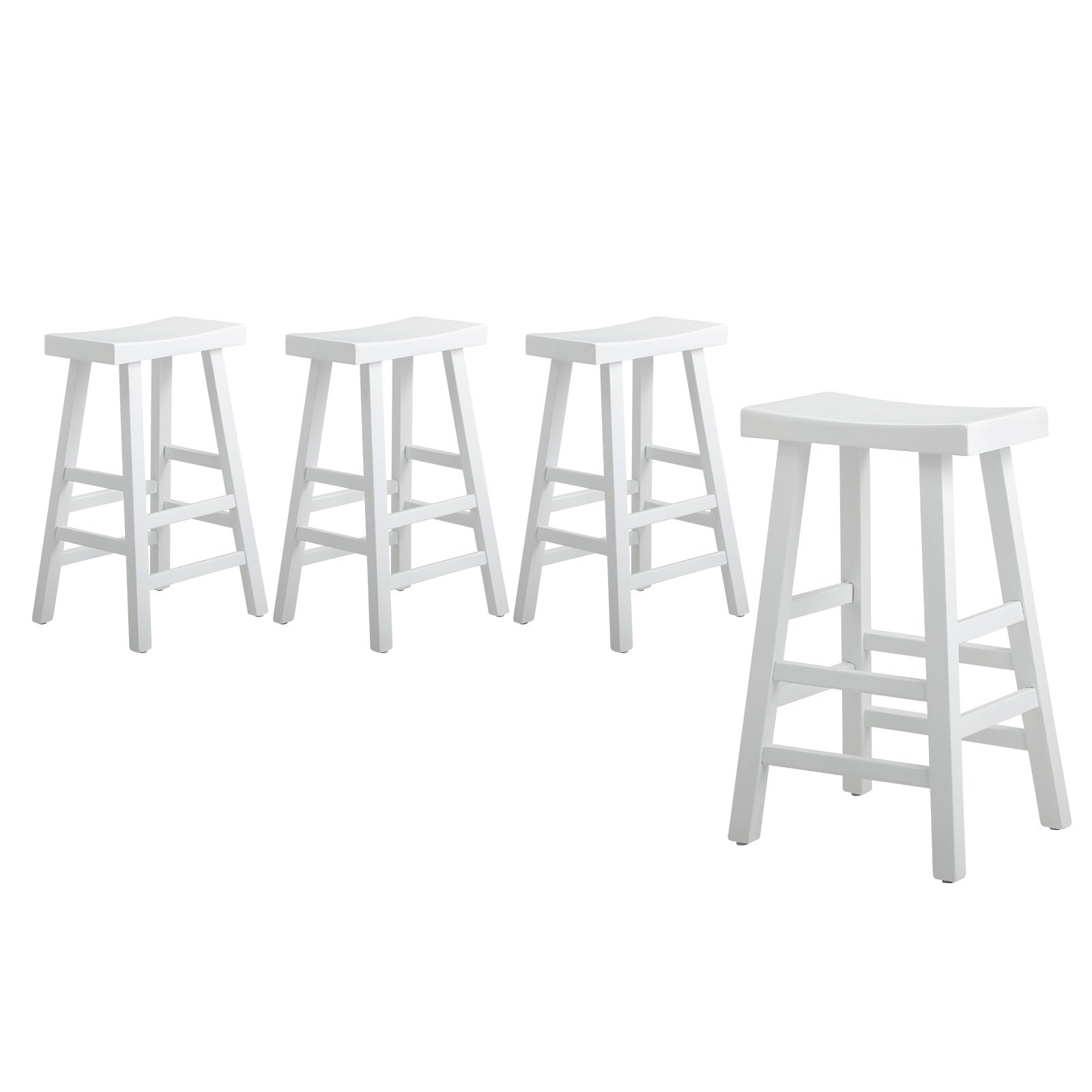 Oikiture Bar Stools Kitchen Stool Wooden Counter Chairs Barstools X2 X4 - Sunyee