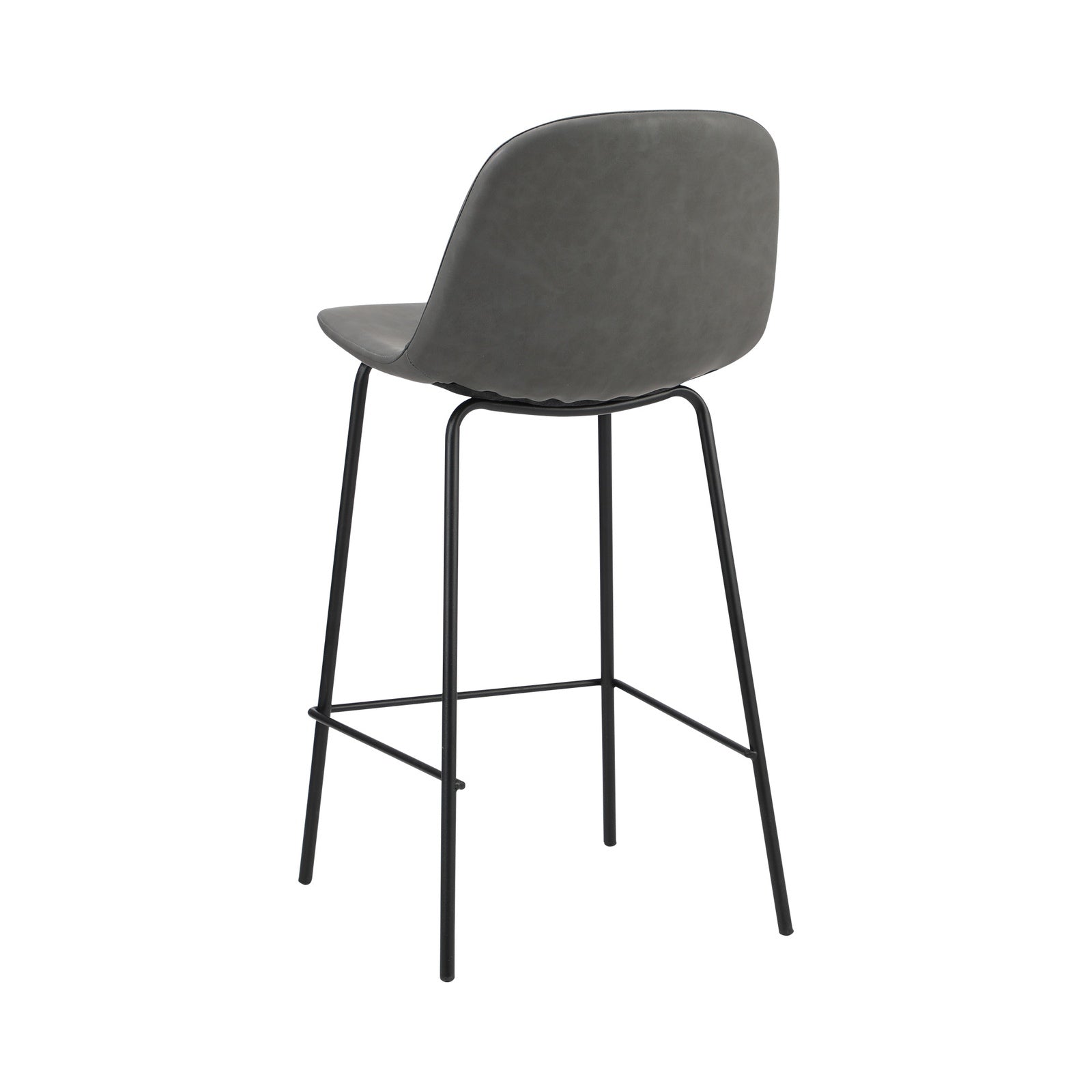Oikiture Bar Stools Kitchen Dining Chair Counter Stool PU Leather Metal - Sunyee