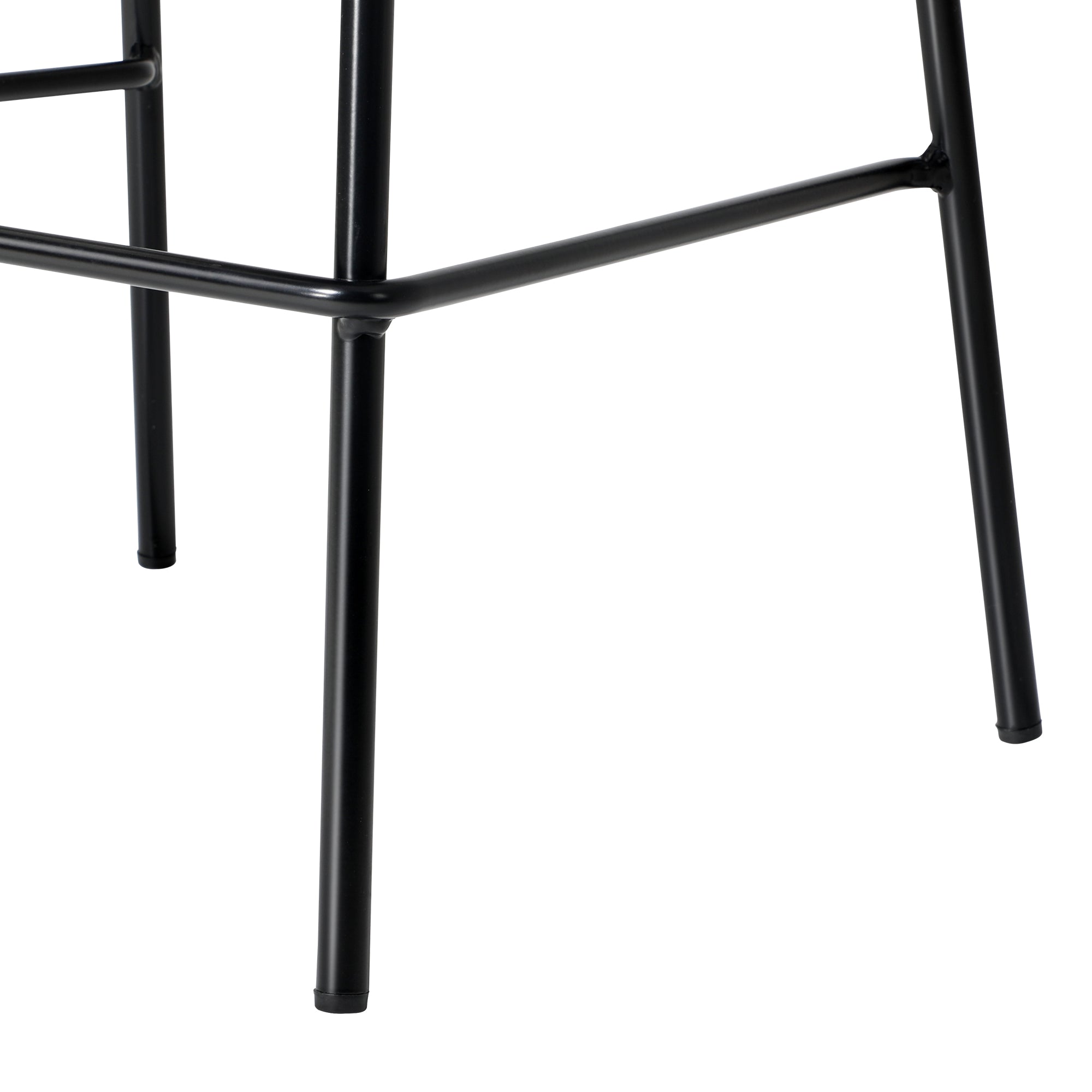 Oikiture 2x Kitchen Bar Stools Stool Dinning Counter Chairs Metal Black - Sunyee