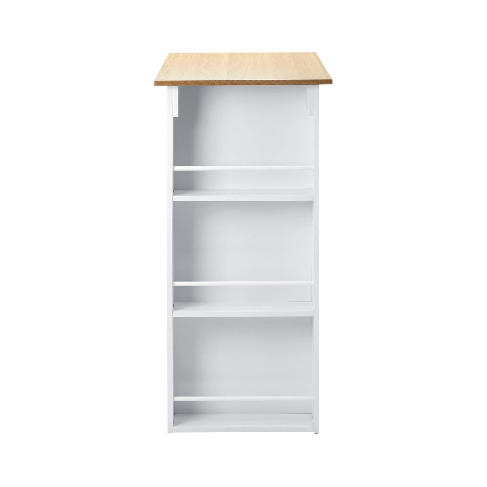 Oikiture Bar Table Dining Storage Shelf Kitchen Pub Home Office Desk Wine Rack - Sunyee