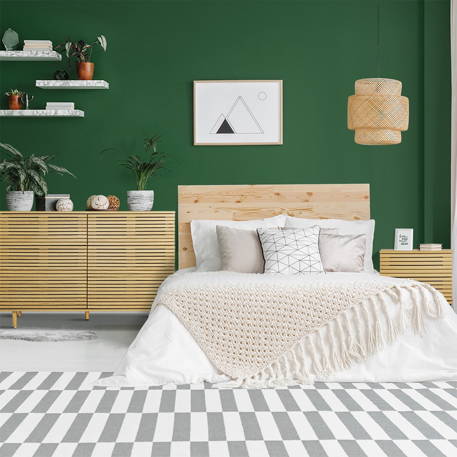 Oikiture Bedside Tables Side Table 2 Drawers Bedroom Furniture Storage Cabinet - Sunyee