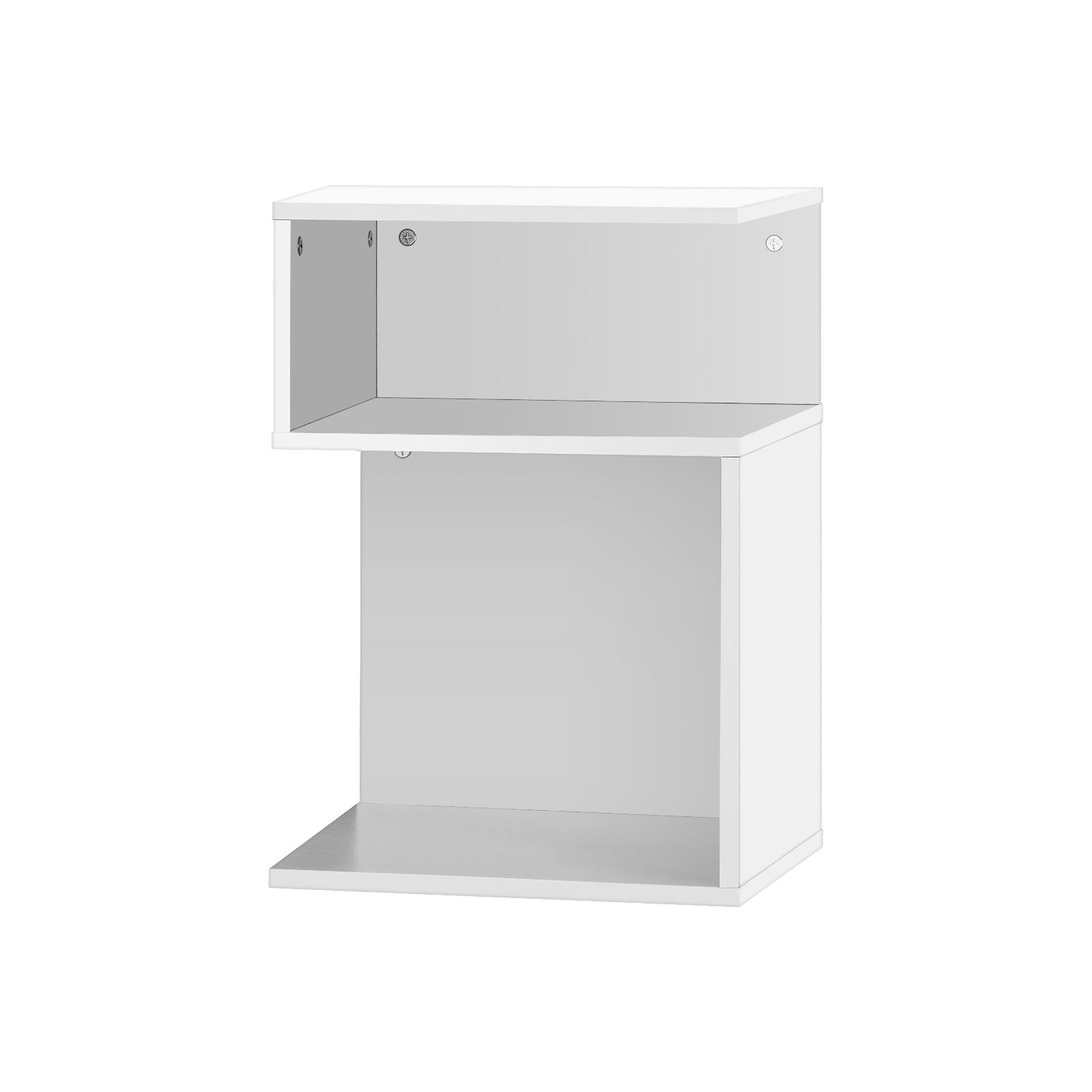 Oikiture Bedside Tables Side Table 2 Layers Nightstand Storage Cabinet Shelf - Sunyee