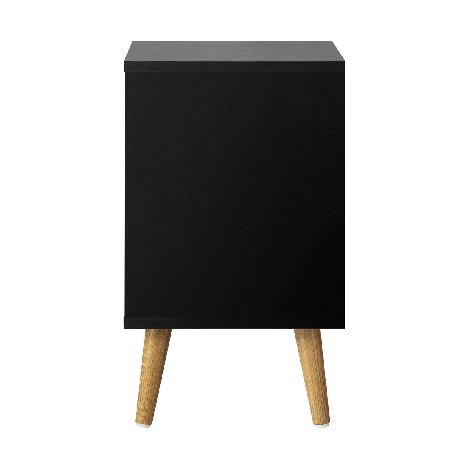 Oikiture 2 X Bedside Tables Side Table Bedroom Furniture Black - Sunyee