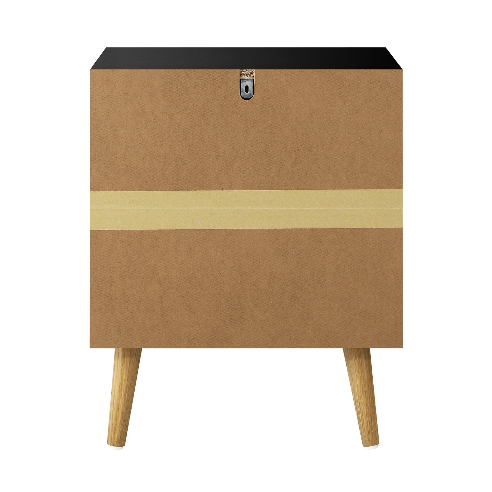 Oikiture 2 X Bedside Tables Side Table Bedroom Furniture Black - Sunyee