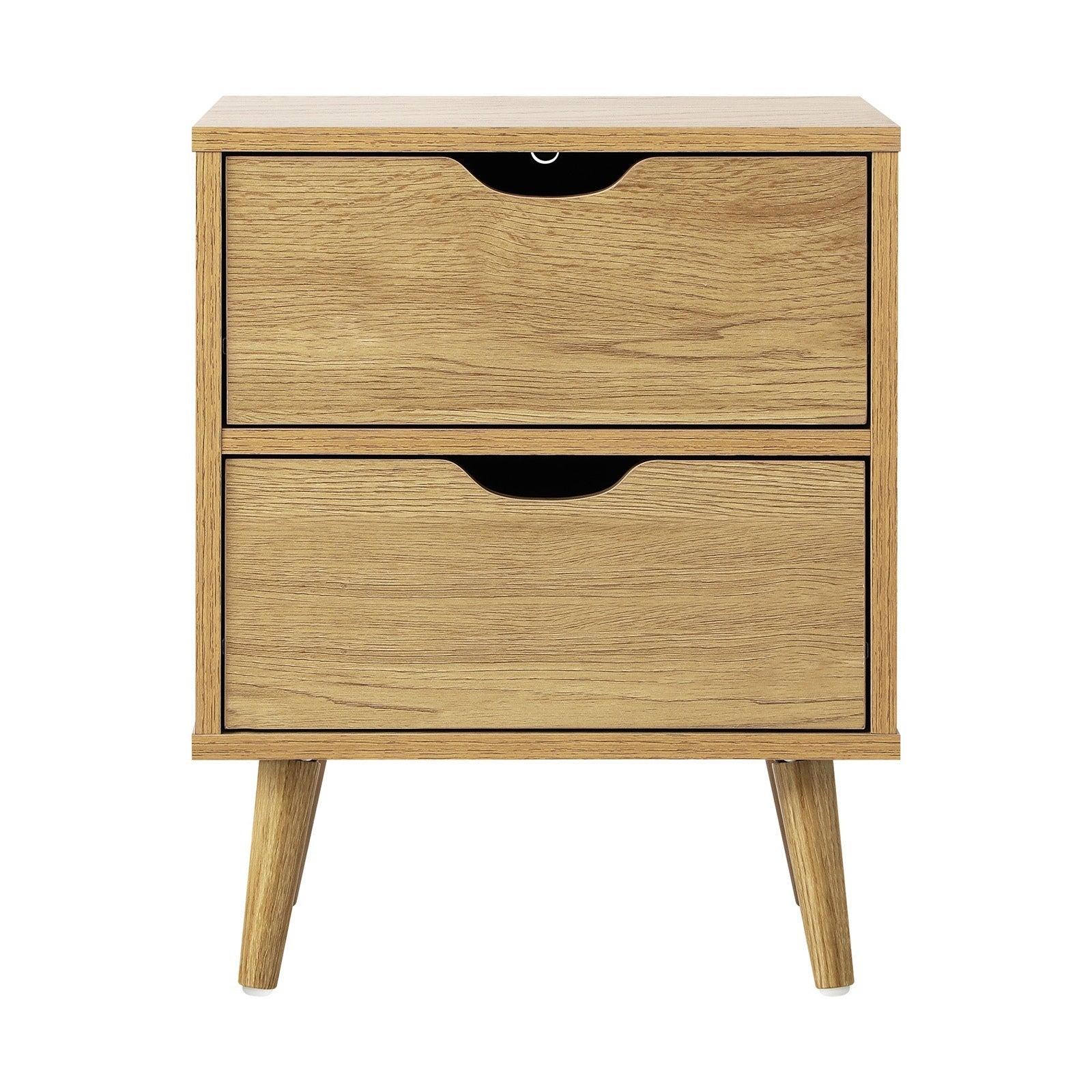 Oikiture 2 X Bedside Tables Side Table Bedroom Furniture Wooden - Sunyee