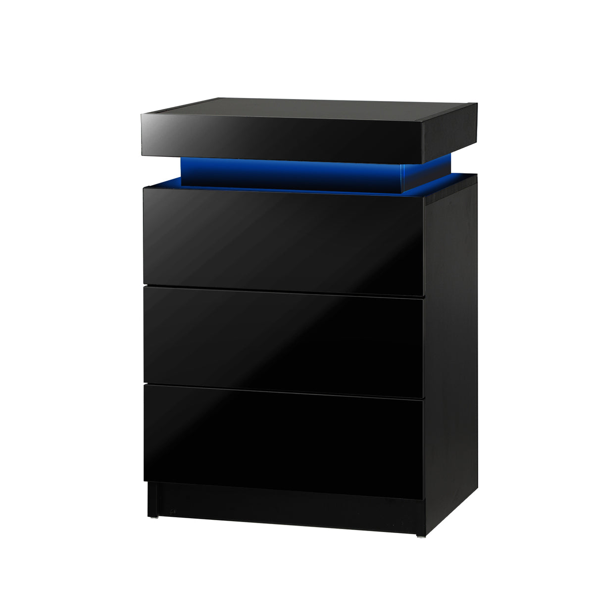Oikiture Bedside Table Drawers Side Table Storage Cabinet Bedroom Nightstand