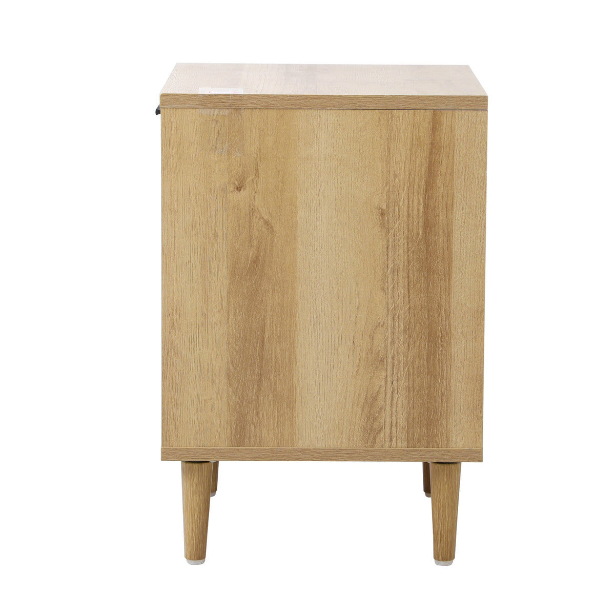 Oikiture Bedside Table Nightstand Side End Table Bedroom Storage Cabinet Natural - Sunyee