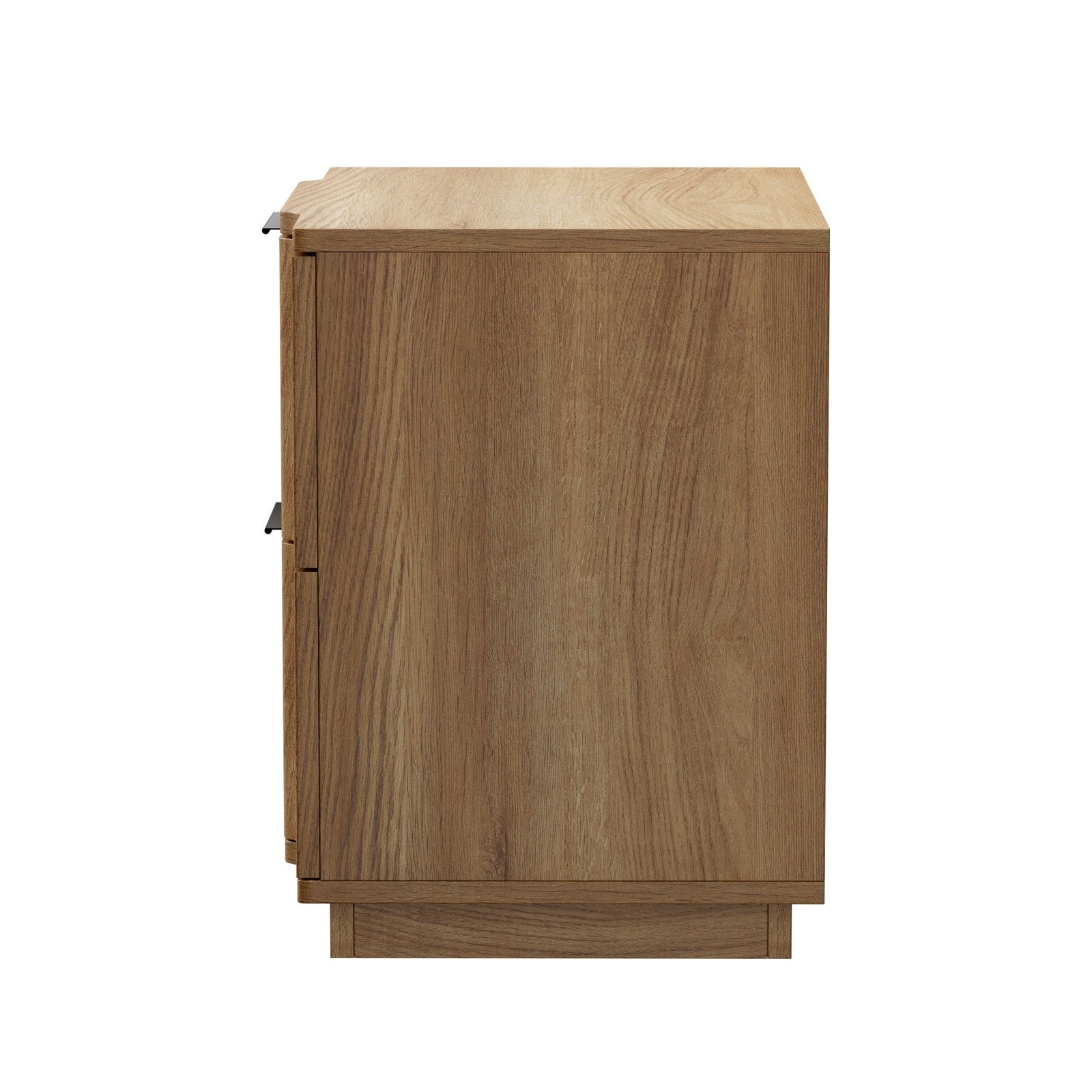 Oikiture 2pc Bedside Table 2 Drawers Storage Nightstand Side End Table Natural - Sunyee