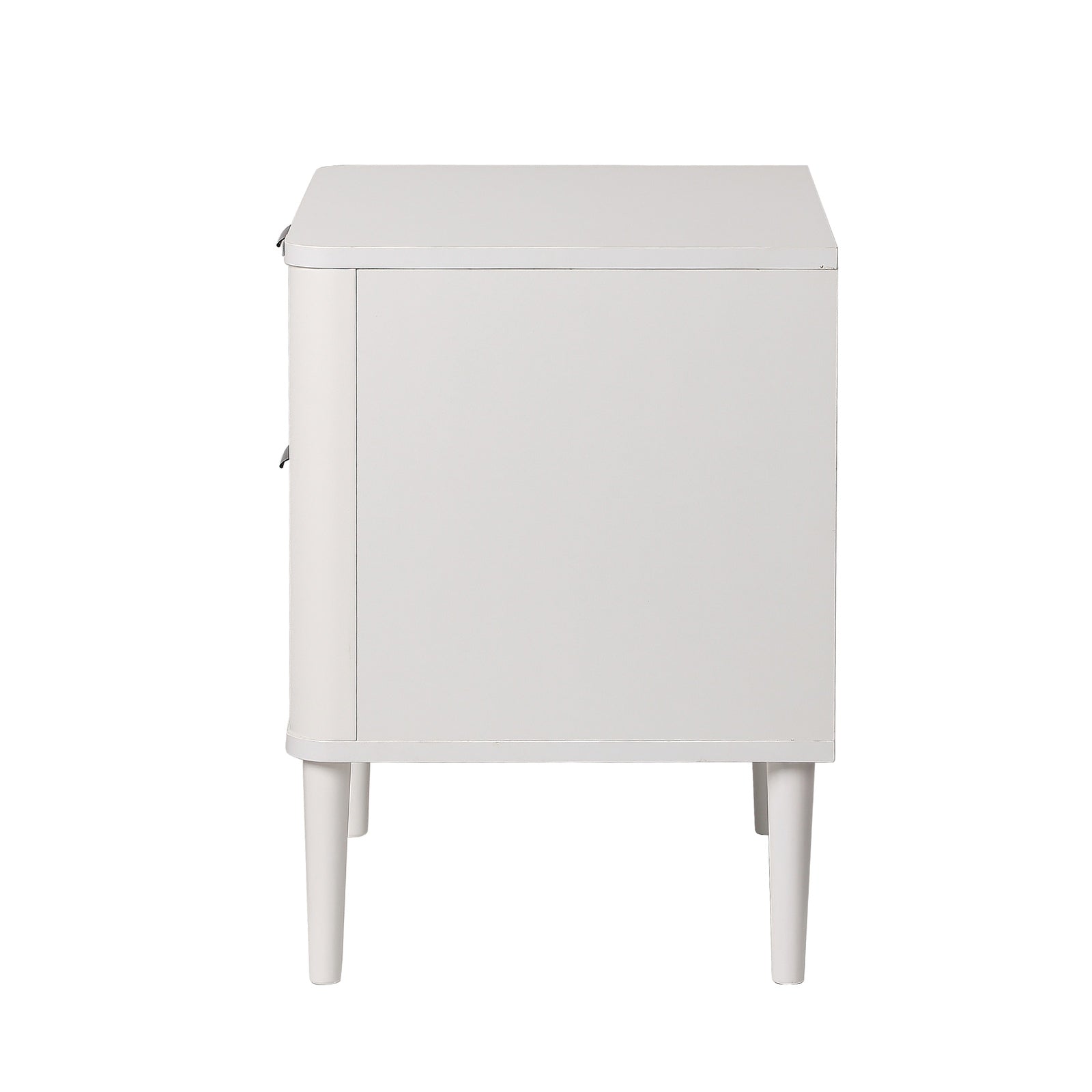 Oikiture 2x Bedside Table Nightstand Side Tables Storage 2 Drawers Cabinet White - Sunyee