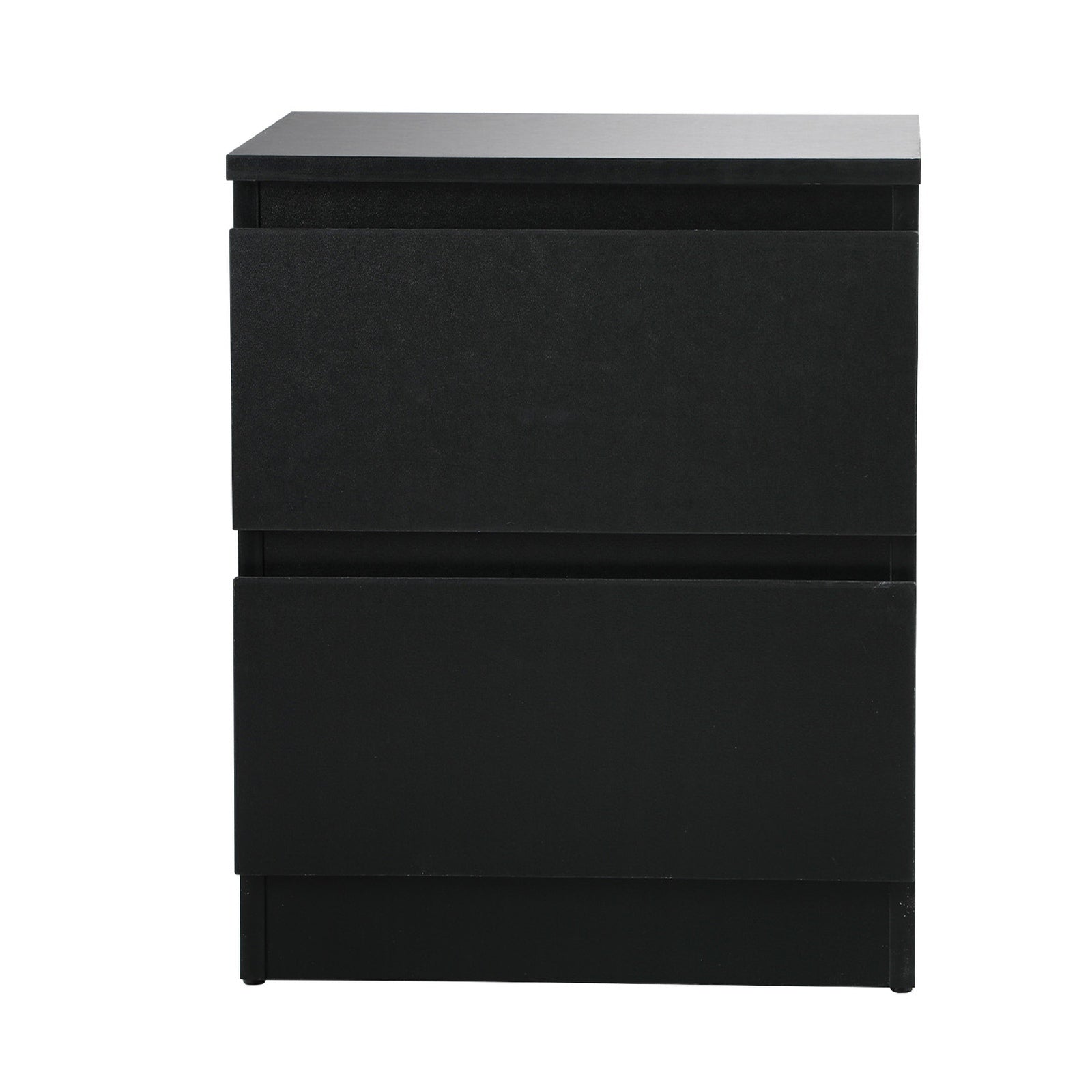 Oikiture Bedside Tables Set of 2 Nightstand Side End Table Storage Cabinet Black - Sunyee