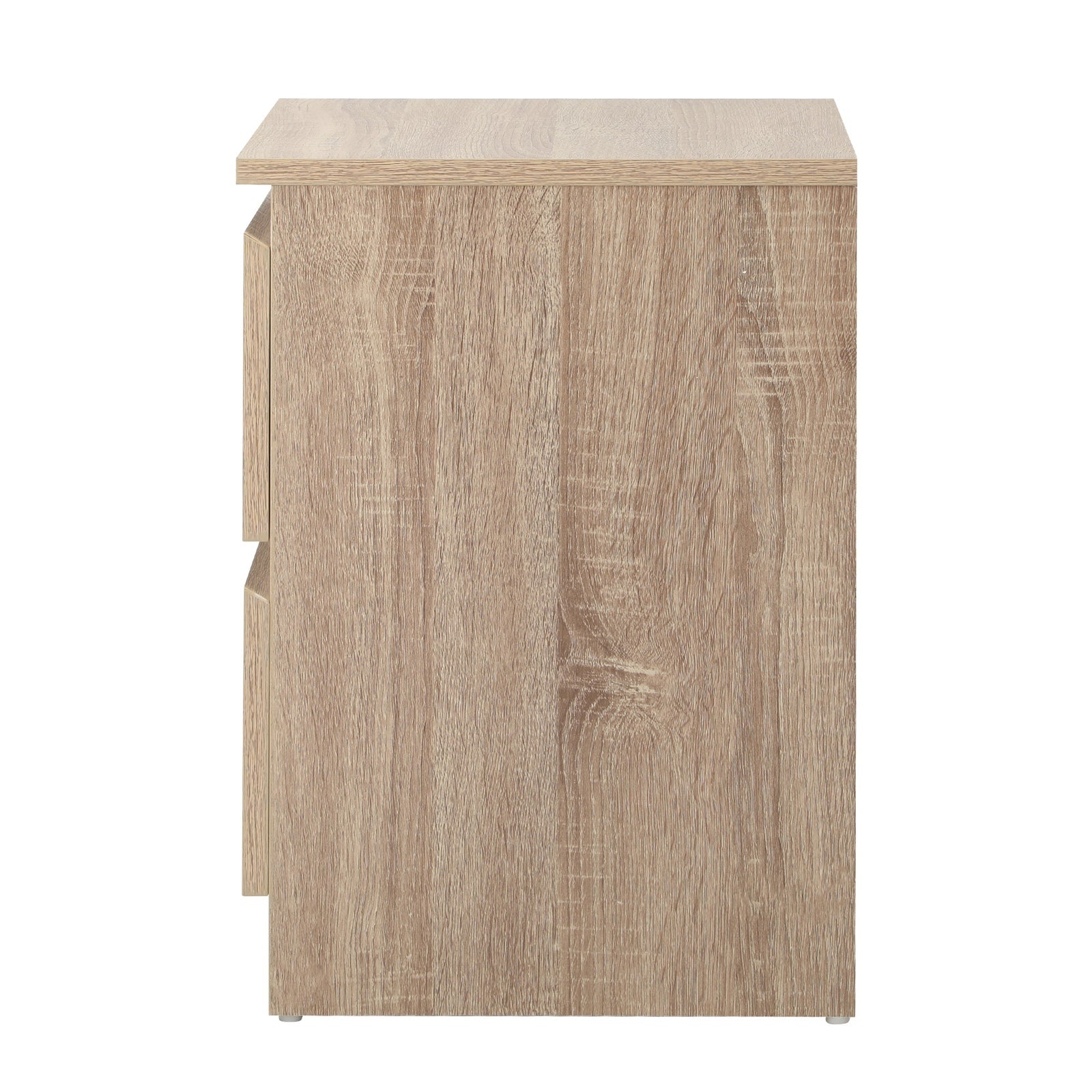 Oikiture Bedside Tables Set of 2 Nightstand Side End Table Storage Cabinet Wood - Sunyee