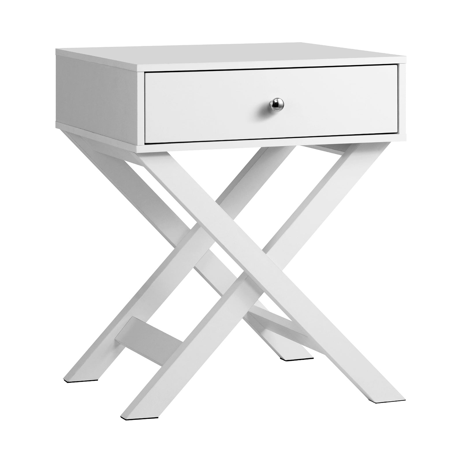 Oikiture 2PCS Bedside Table Drawer Side Table White Storage Cabinet - Sunyee