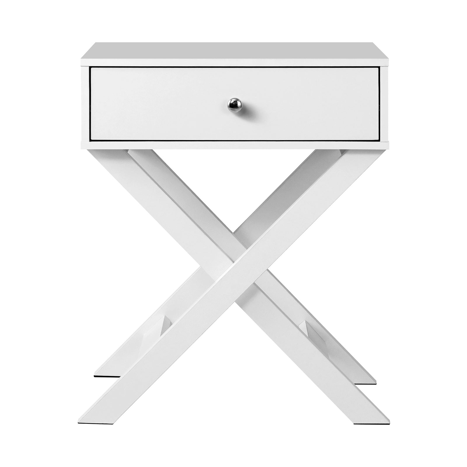 Oikiture 2PCS Bedside Table Drawer Side Table White Storage Cabinet - Sunyee