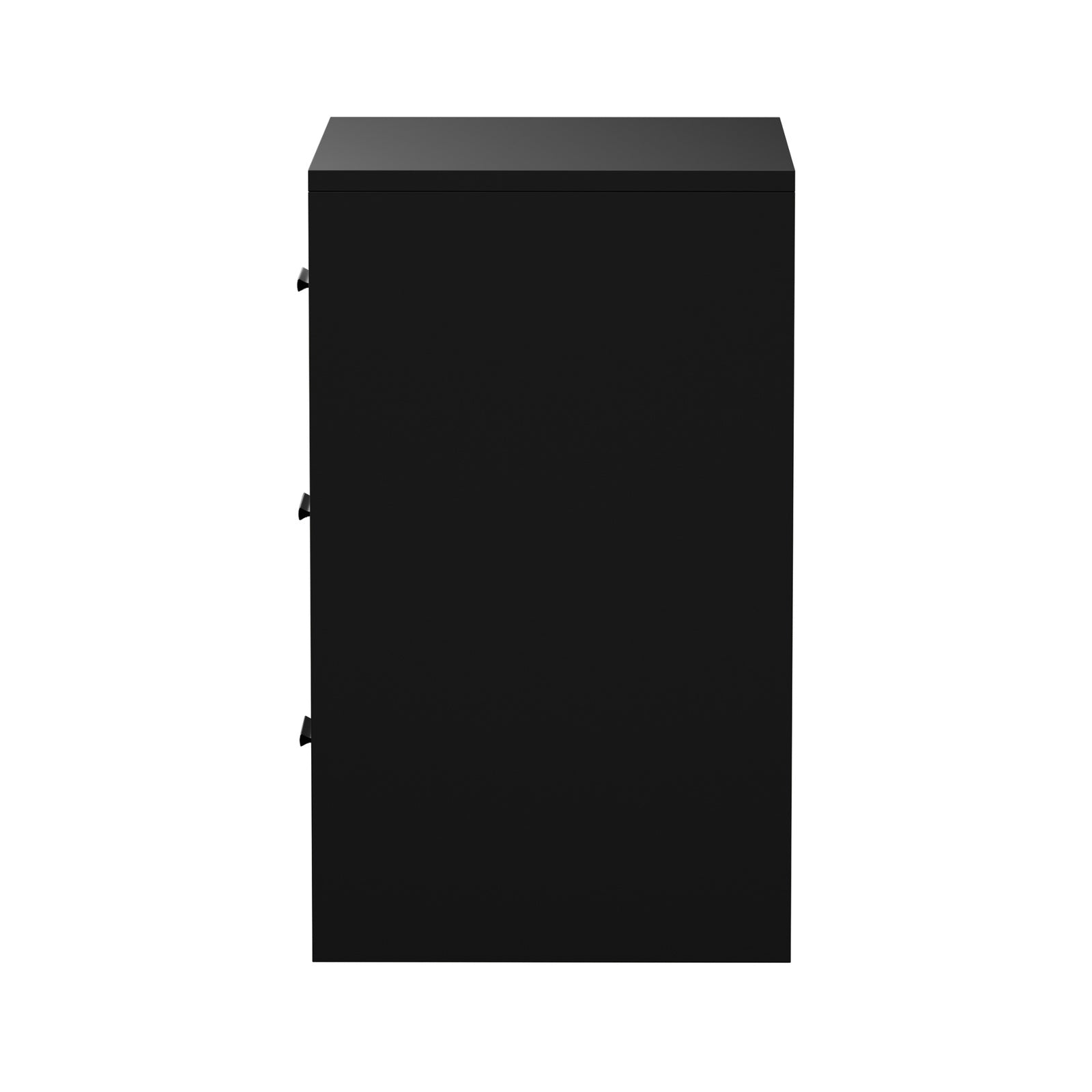 Oikiture 2x Bedside Table 3 Drawers Nightstand Bedroom Storage Side End Black - Sunyee