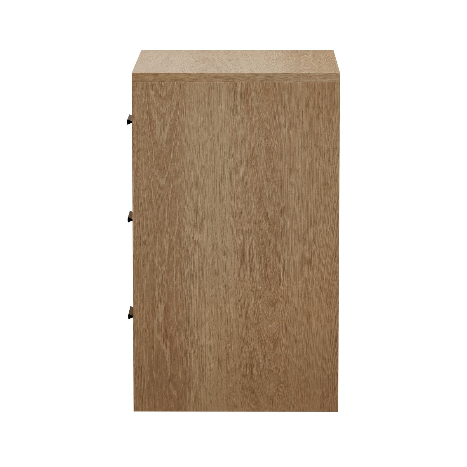 Oikiture 2x Bedside Table 3 Drawers Nightstand Bedroom Storage Side End Natural - Sunyee