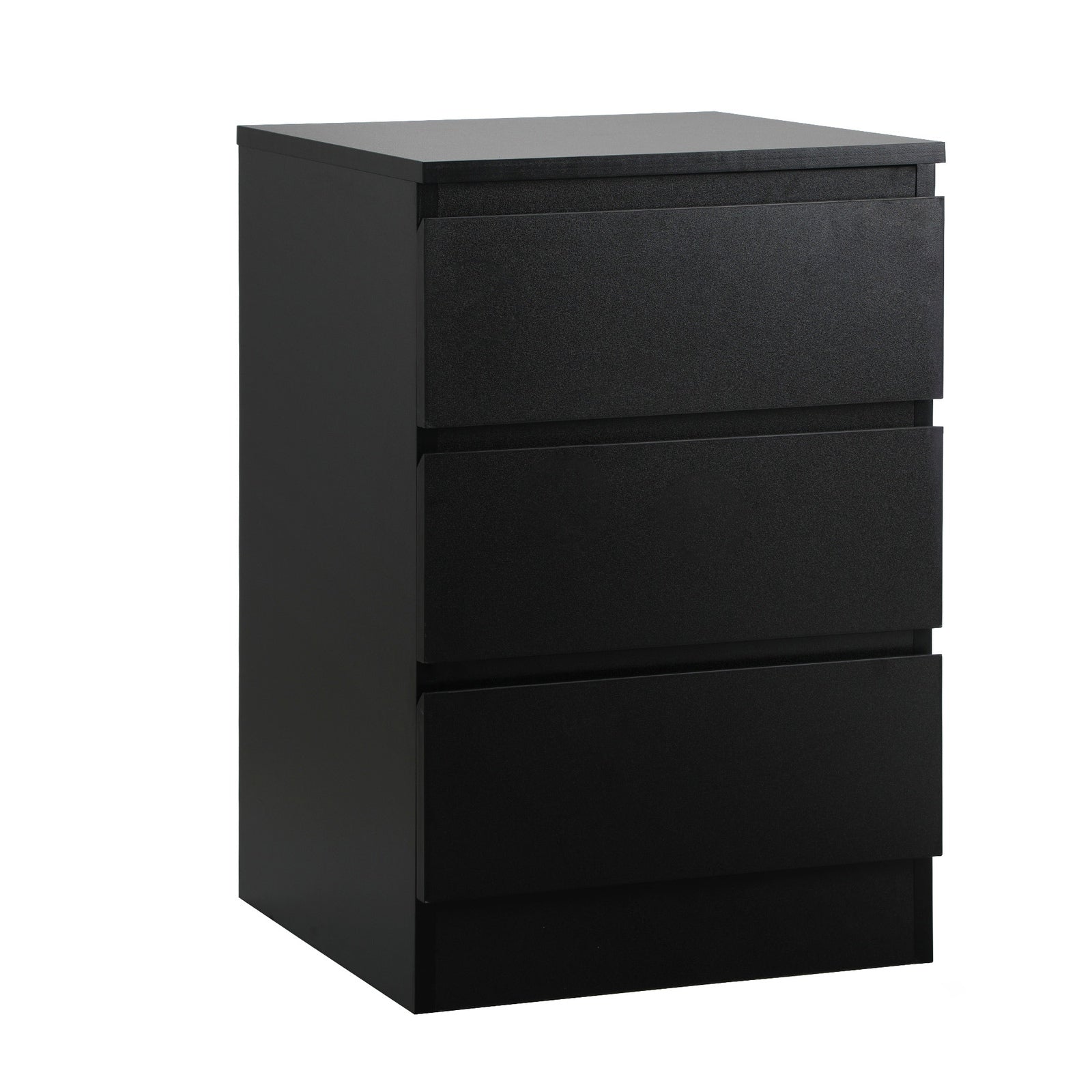 Oikiture Bedside Tables Set of 2 Side Table Storage Cabinet Nightstand Black - Sunyee