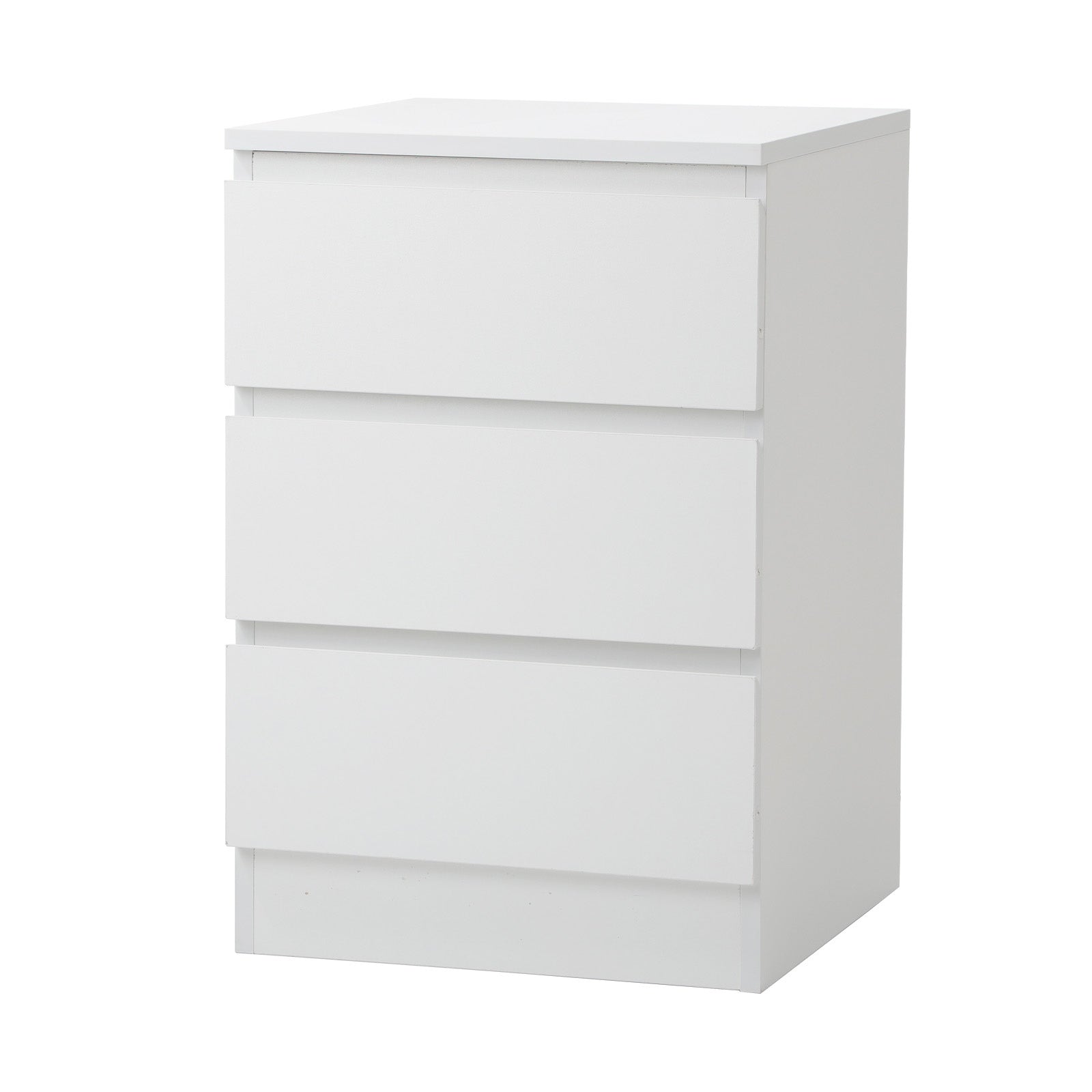 Oikiture Bedside Table 3 Drawers Side Tables Storage Cabinet Nightstand - Sunyee