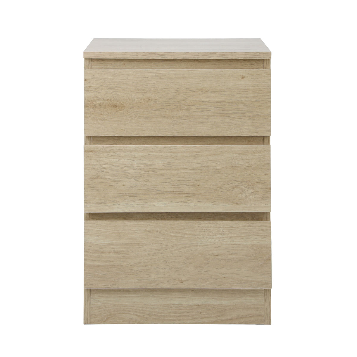 Oikiture Bedside Table 3 Drawers Side Tables Storage Cabinet Nightstand - Sunyee