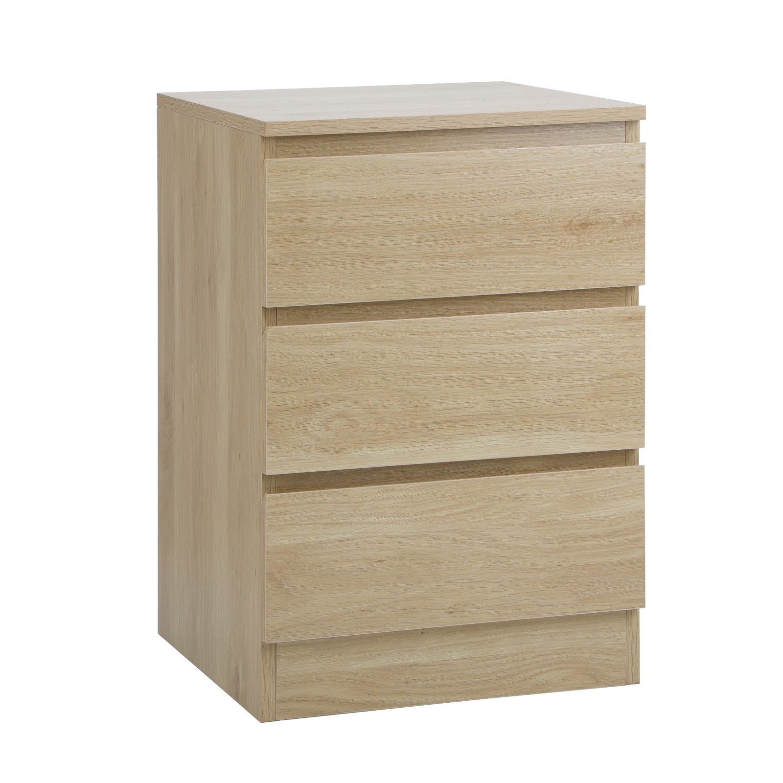 Oikiture Bedside Tables Set of 2 Side Table Storage Cabinet Nightstand Natural - Sunyee