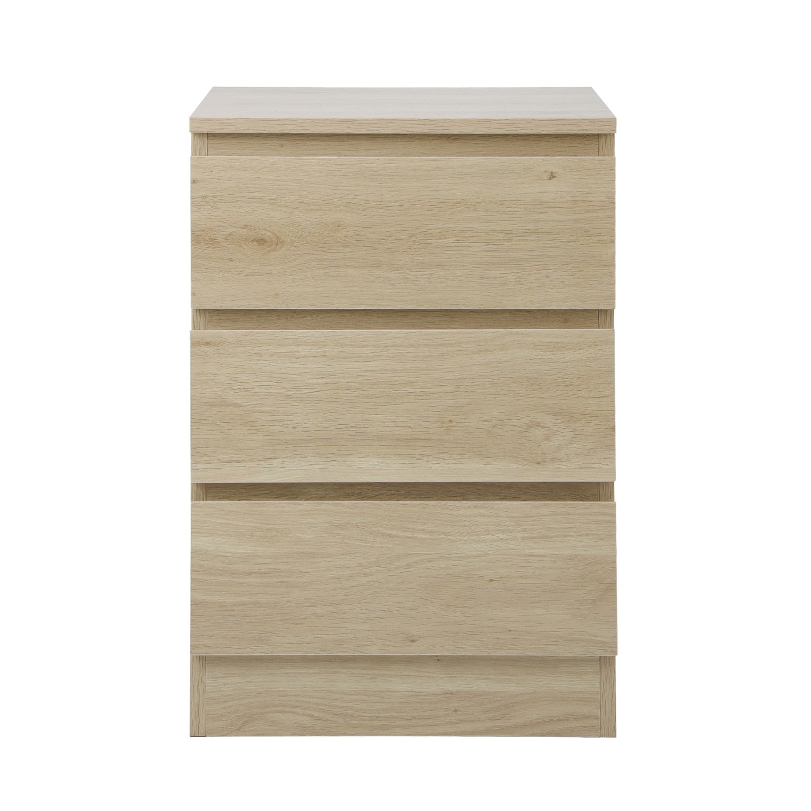 Oikiture Bedside Tables Set of 2 Side Table Storage Cabinet Nightstand Natural - Sunyee