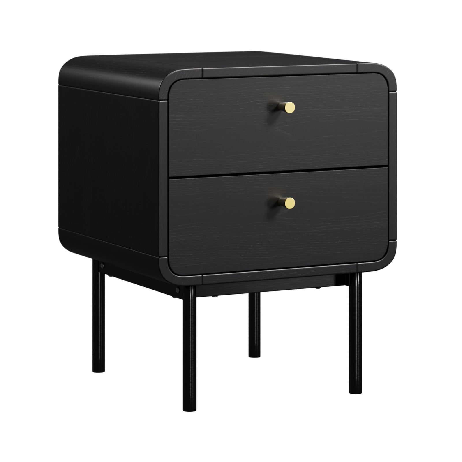 Oikiture Bedside Table 2 Drawers Side Table Bedroom Nightstand - Sunyee