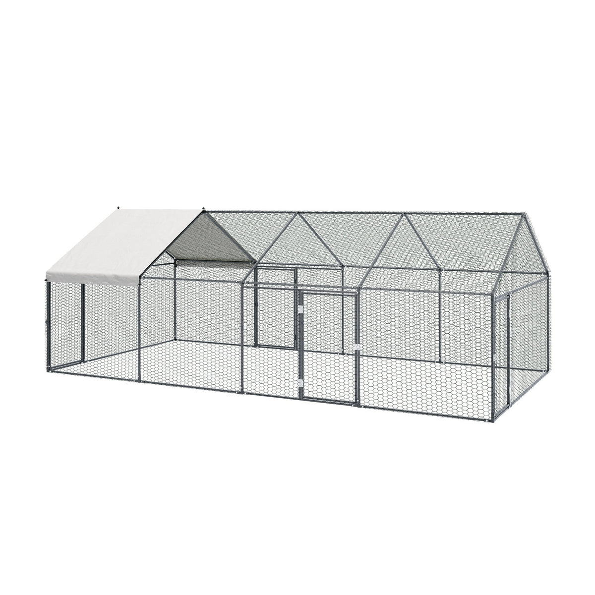 Alopet 4x2x1.5M Chicken Coop with Cover Poultry Cage Run Yard Pet Rabbit Hutch