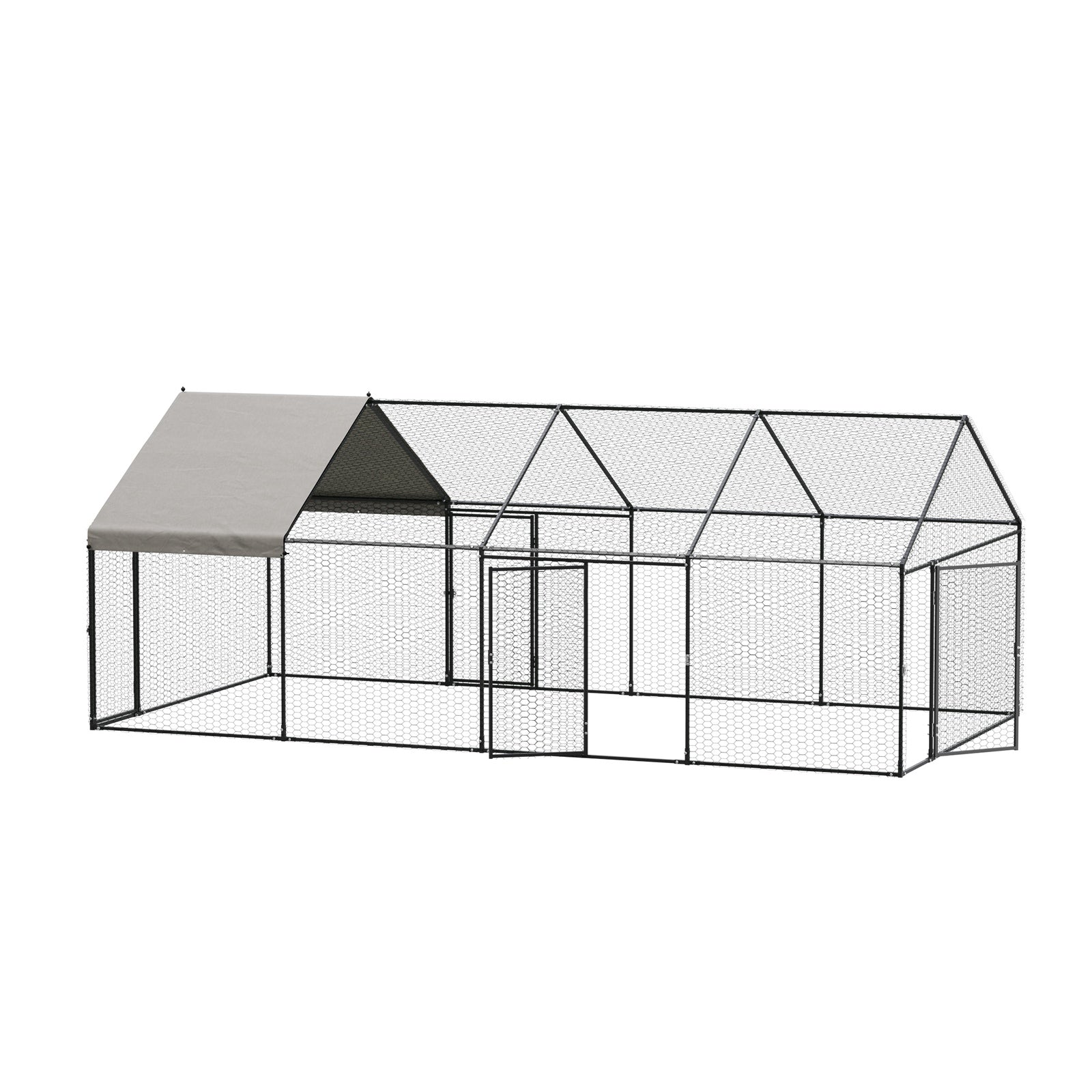 Alopet 4x2x1.5M Chicken Coop with Cover Poultry Cage Run Yard Pet Rabbit Hutch