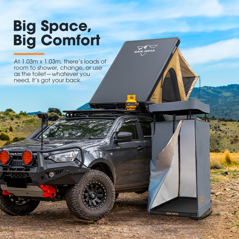 San Hima Camping Shower Tent Base 1.03x1.03M Portable & Foldable RV Awning Floor - Sunyee