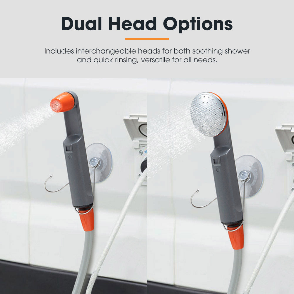 San Hima Portable Camping Shower built-in lithium battery Rechargeable Outdoor - Sunyee