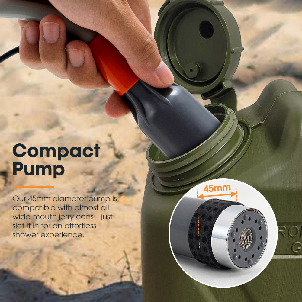 San Hima Portable Camping Shower built-in lithium battery Rechargeable Outdoor - Sunyee