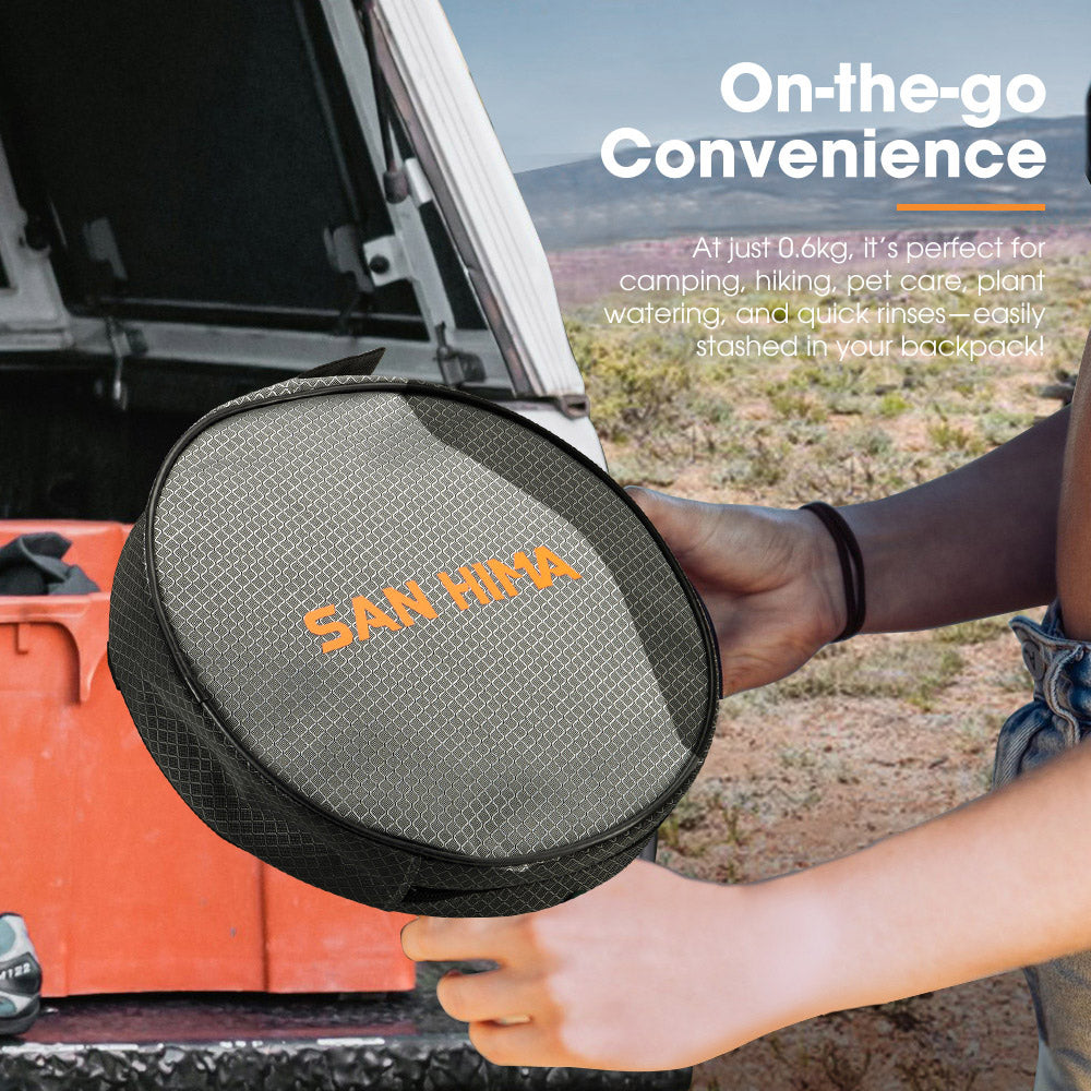 San Hima Portable Camping Shower built-in lithium battery Rechargeable Outdoor - Sunyee